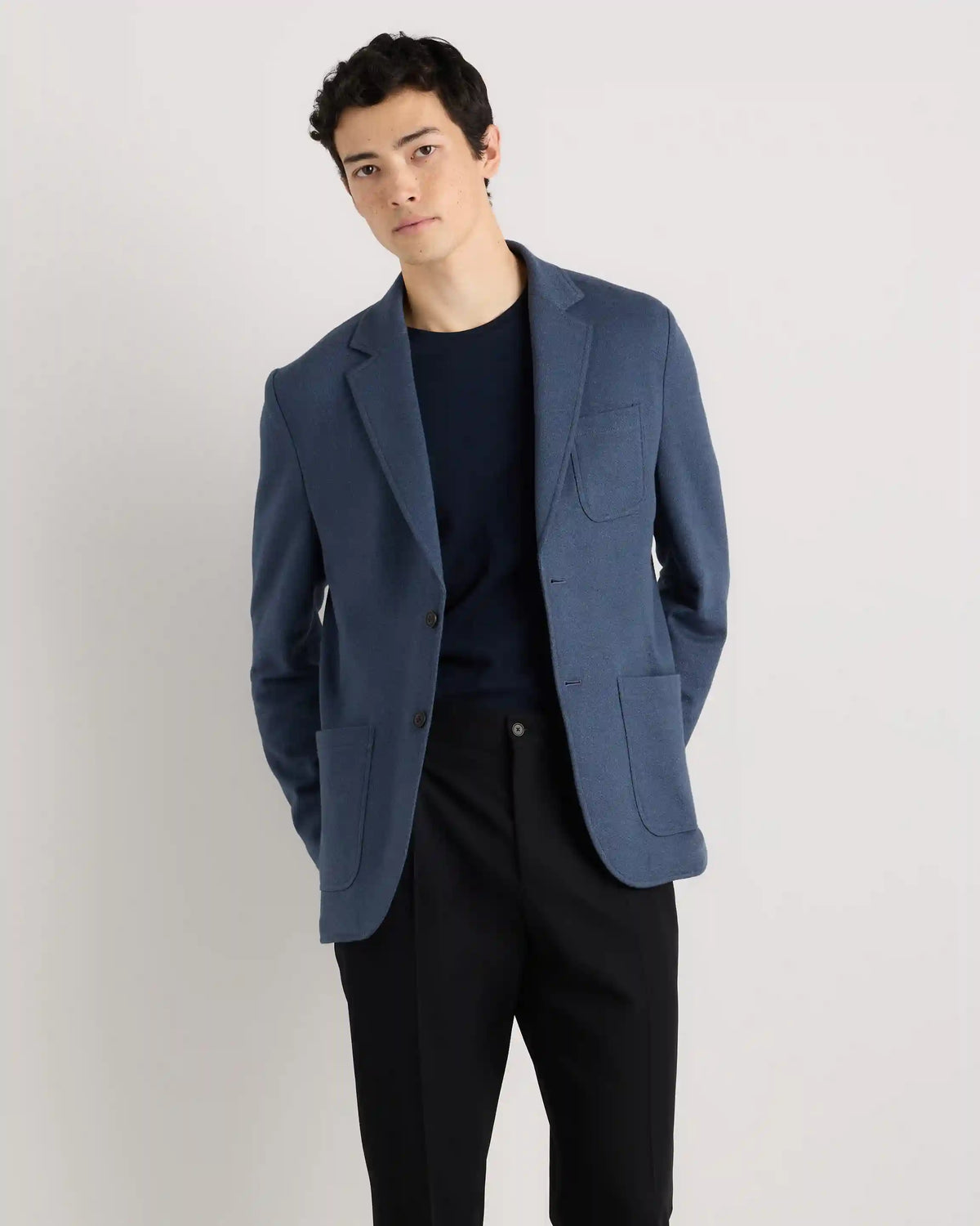 Organic Cotton Terry Knit Blazer