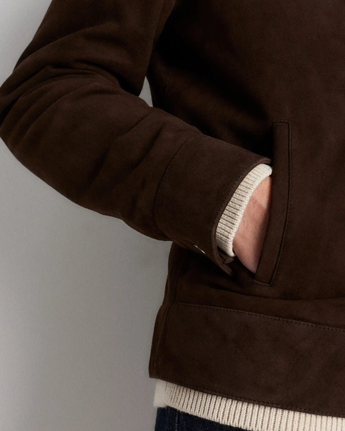 100% Suede Harrington Jacket