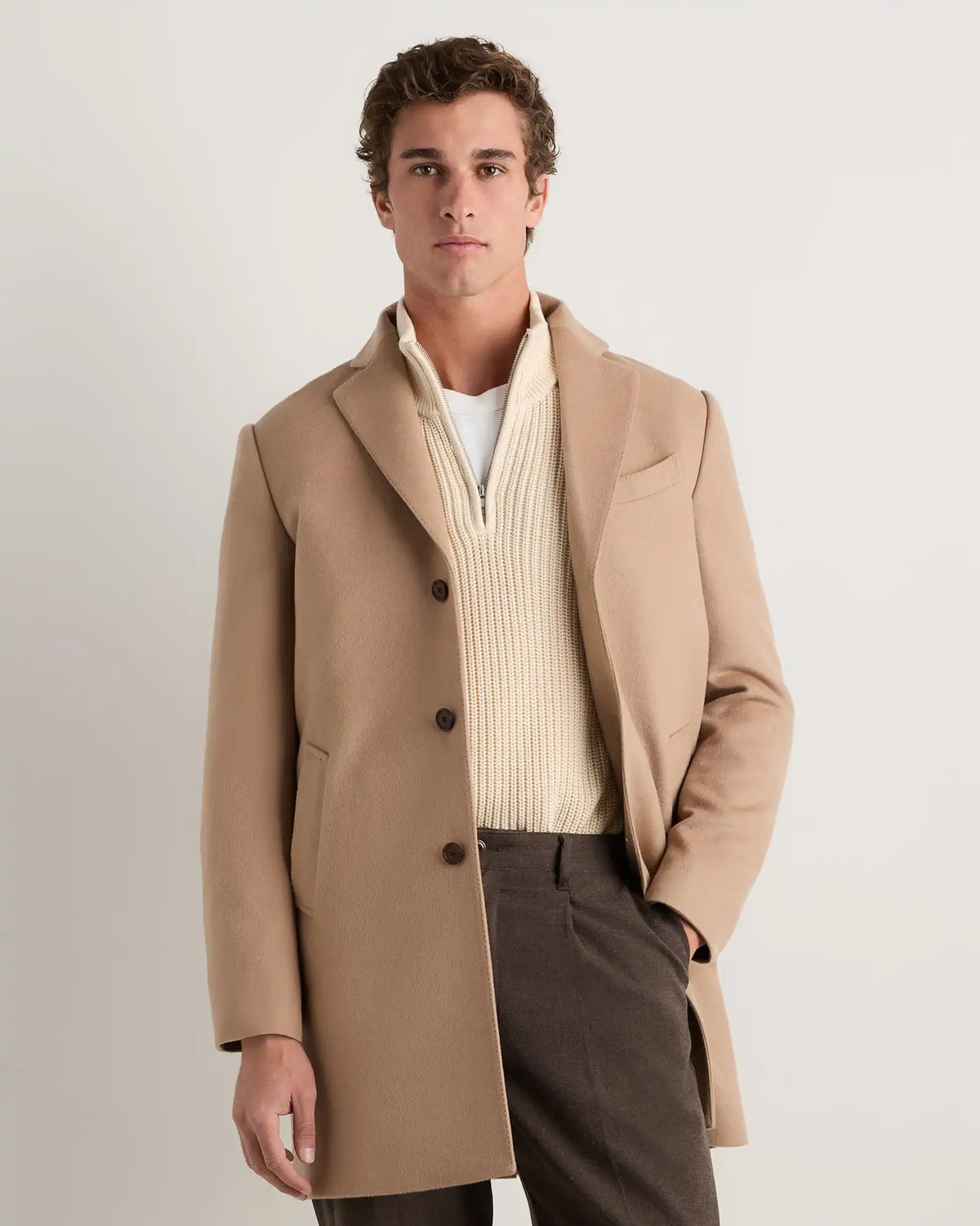 100% Mongolian Cashmere Car Coat