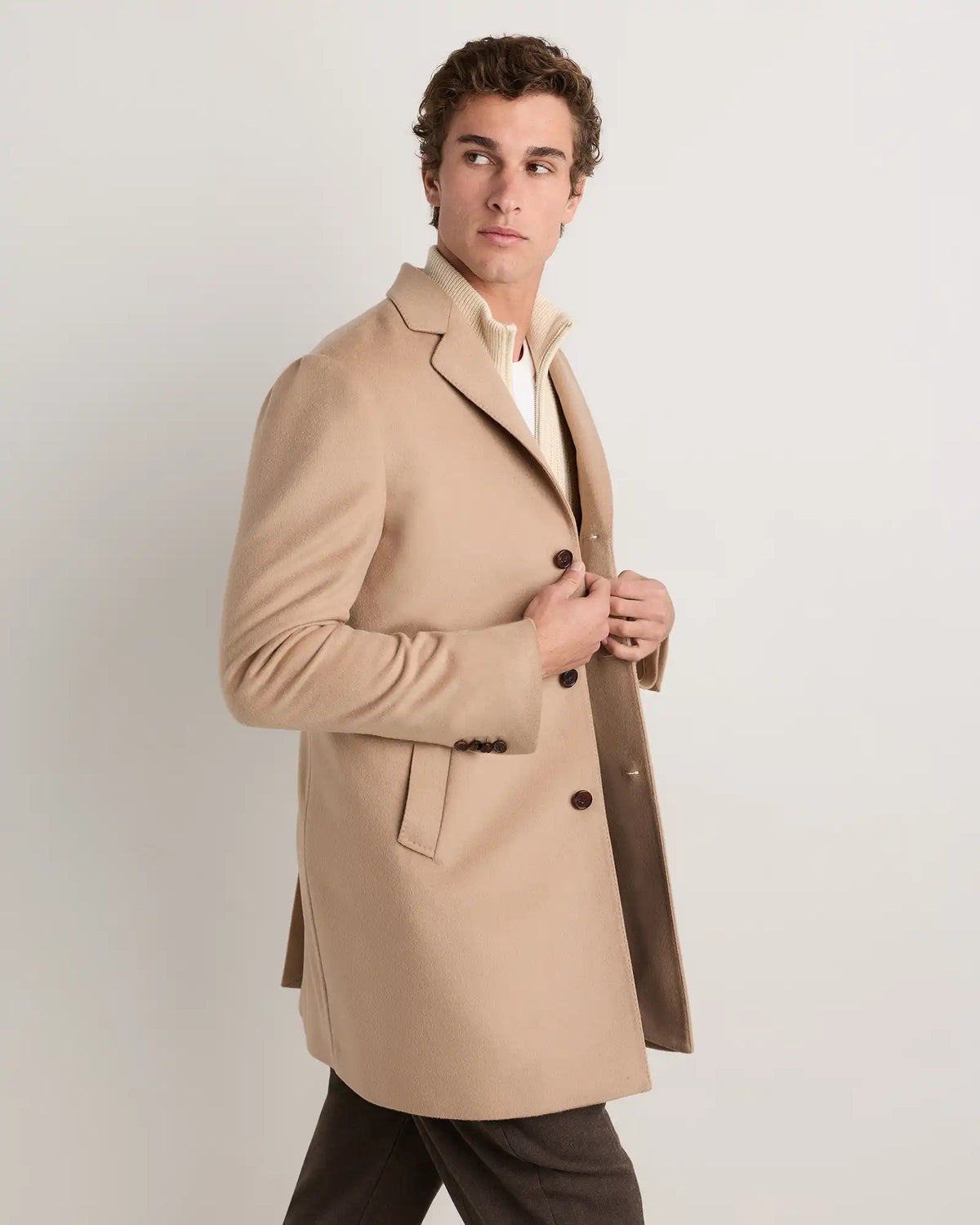 100% Mongolian Cashmere Car Coat