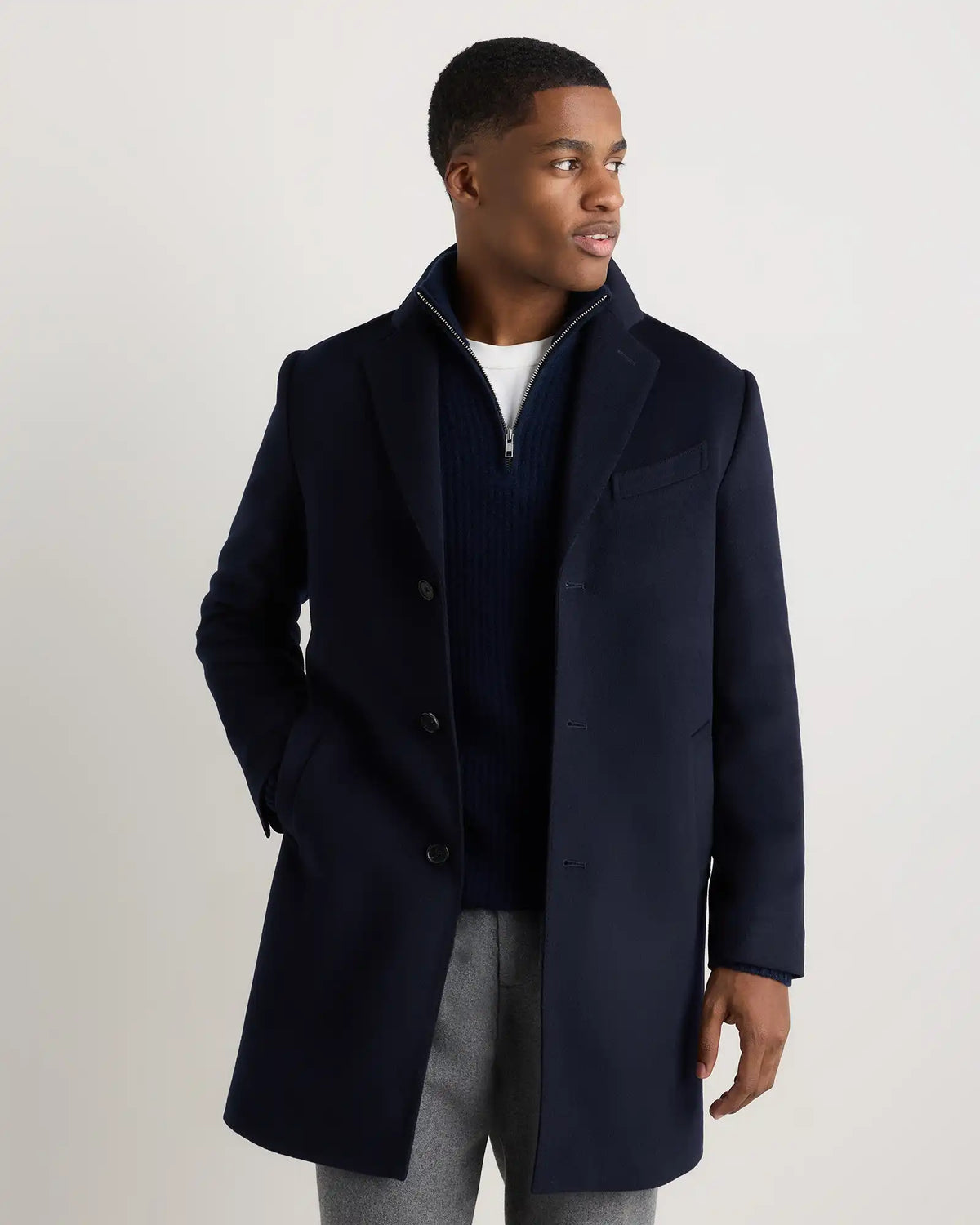 100% Mongolian Cashmere Car Coat