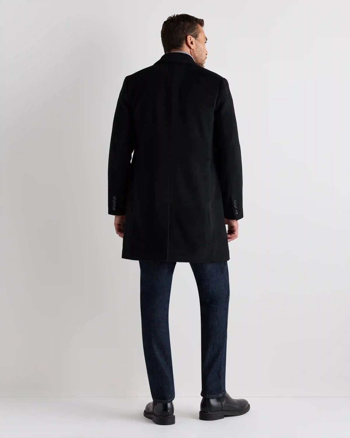 Camel Hair Double-Breasted Overcoat