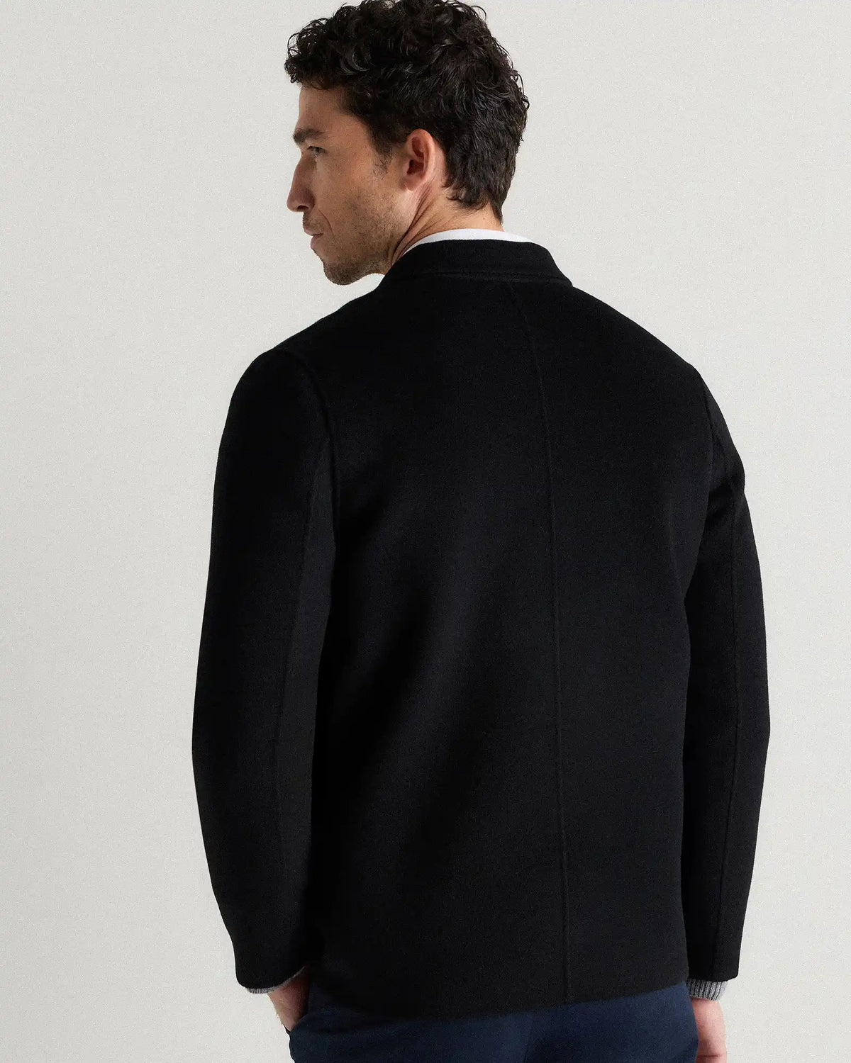 100% Mongolian Cashmere Double-Faced Chore Blazer