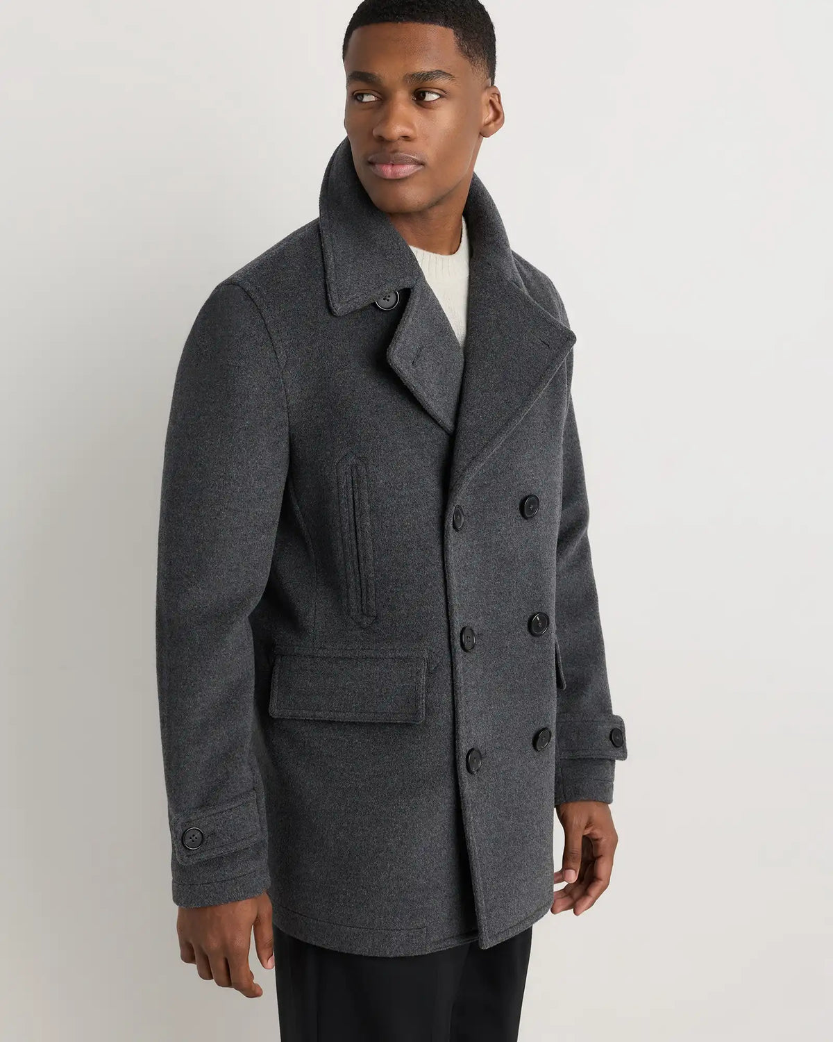 Wool Cashmere Peacoat