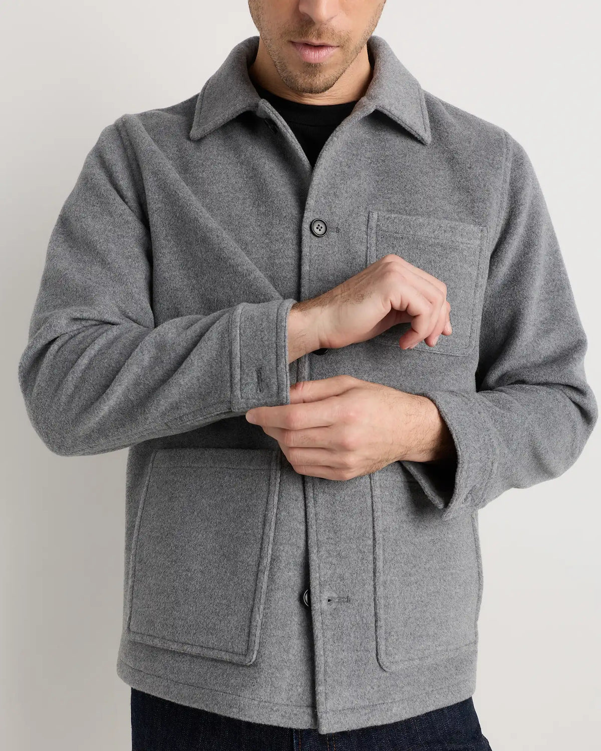 Wool Cashmere Chore Jacket