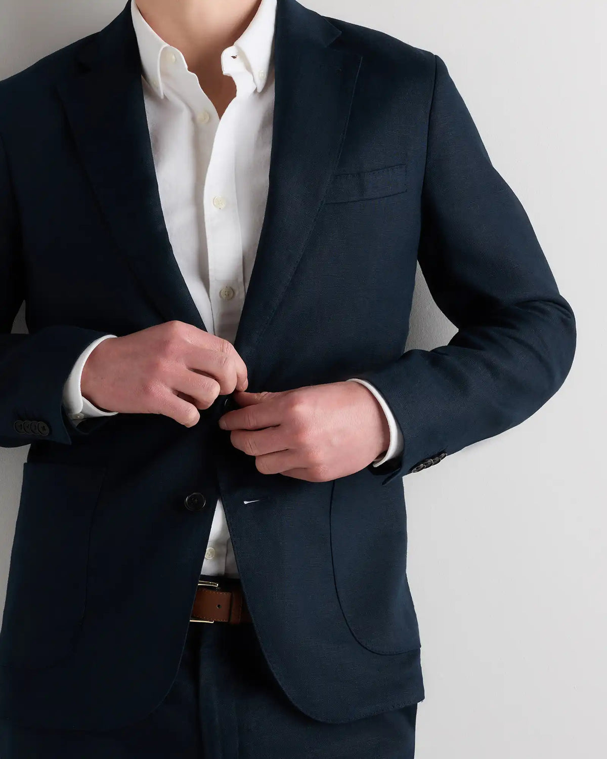 100% European Linen Tailored Blazer