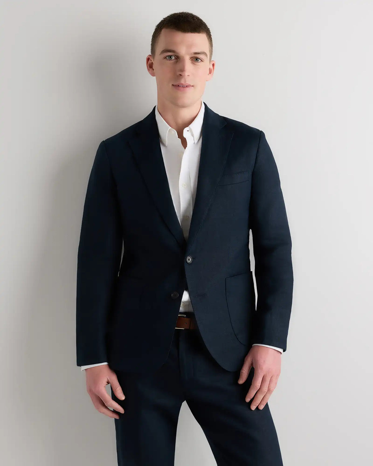 100% European Linen Tailored Blazer