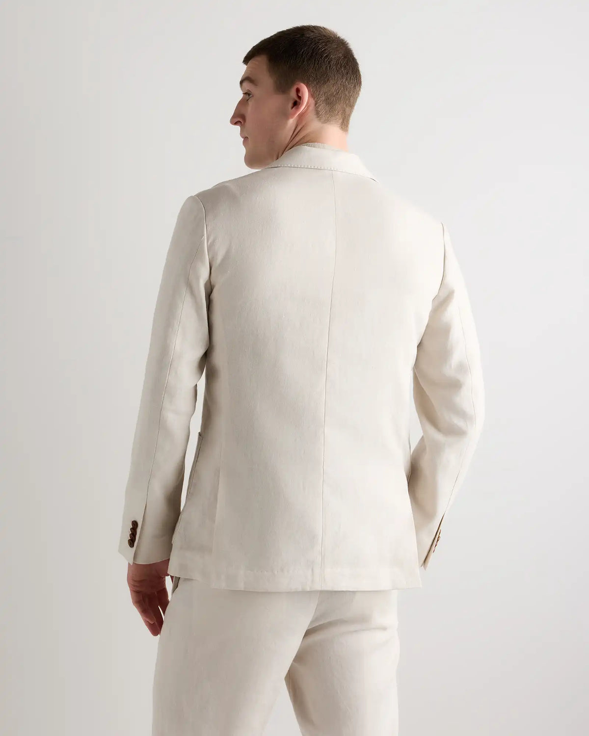 100% European Linen Tailored Blazer