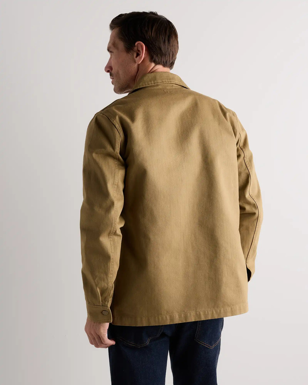 100% Organic Herringbone Twill Shirt Jacket