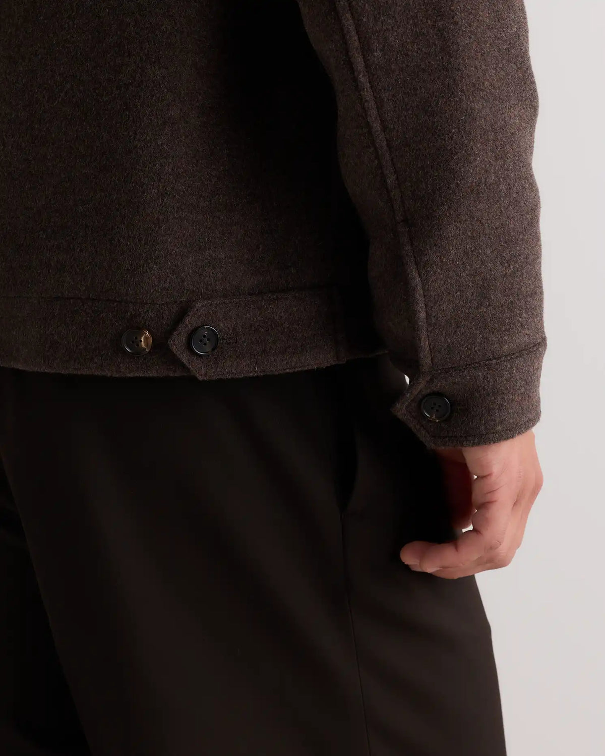 Wool Cashmere Harrington Jacket