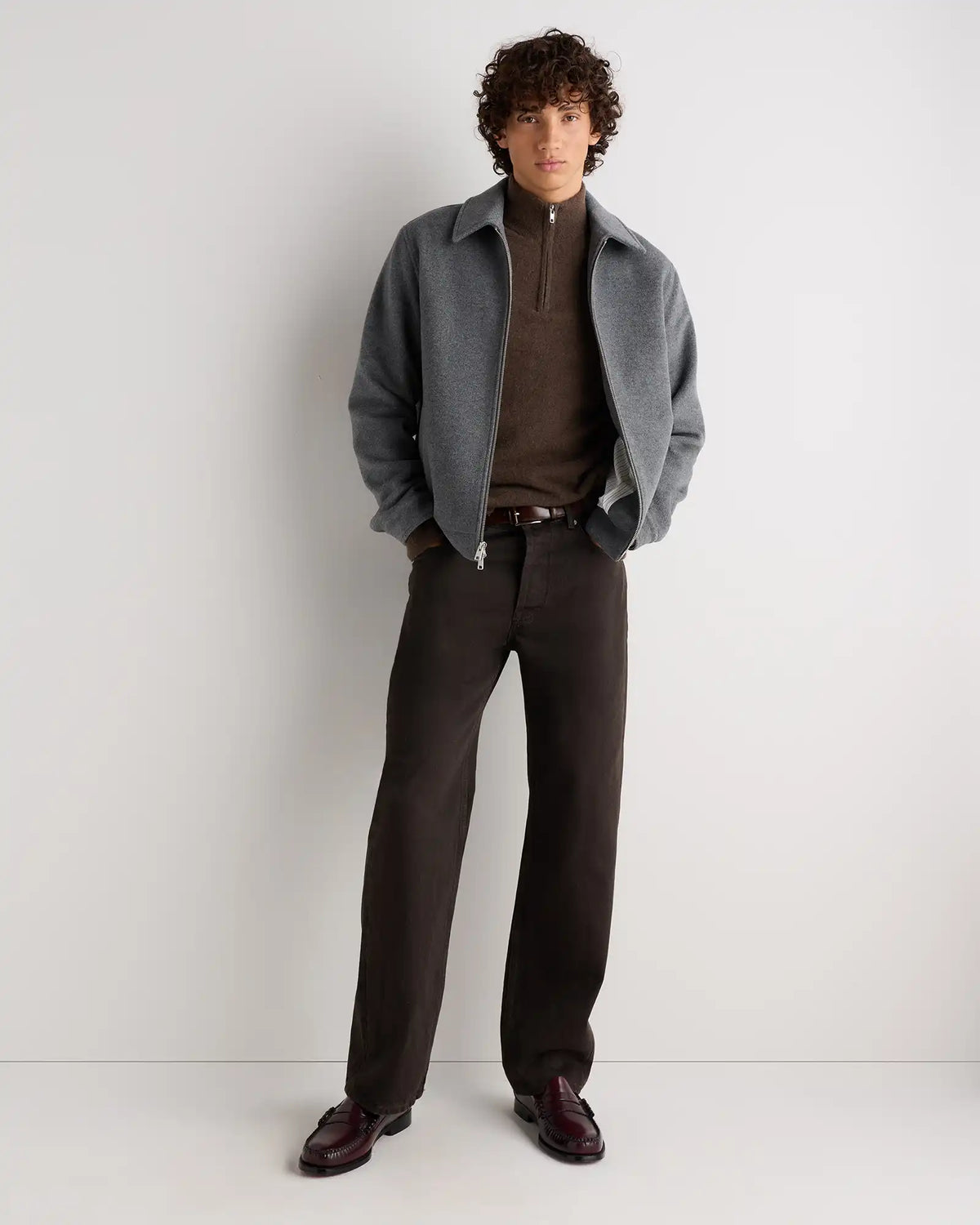 Wool Cashmere Harrington Jacket
