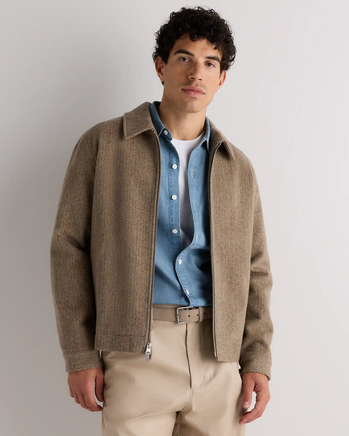 Wool Cashmere Harrington Jacket
