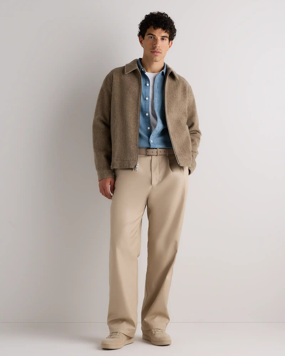 Wool Cashmere Harrington Jacket