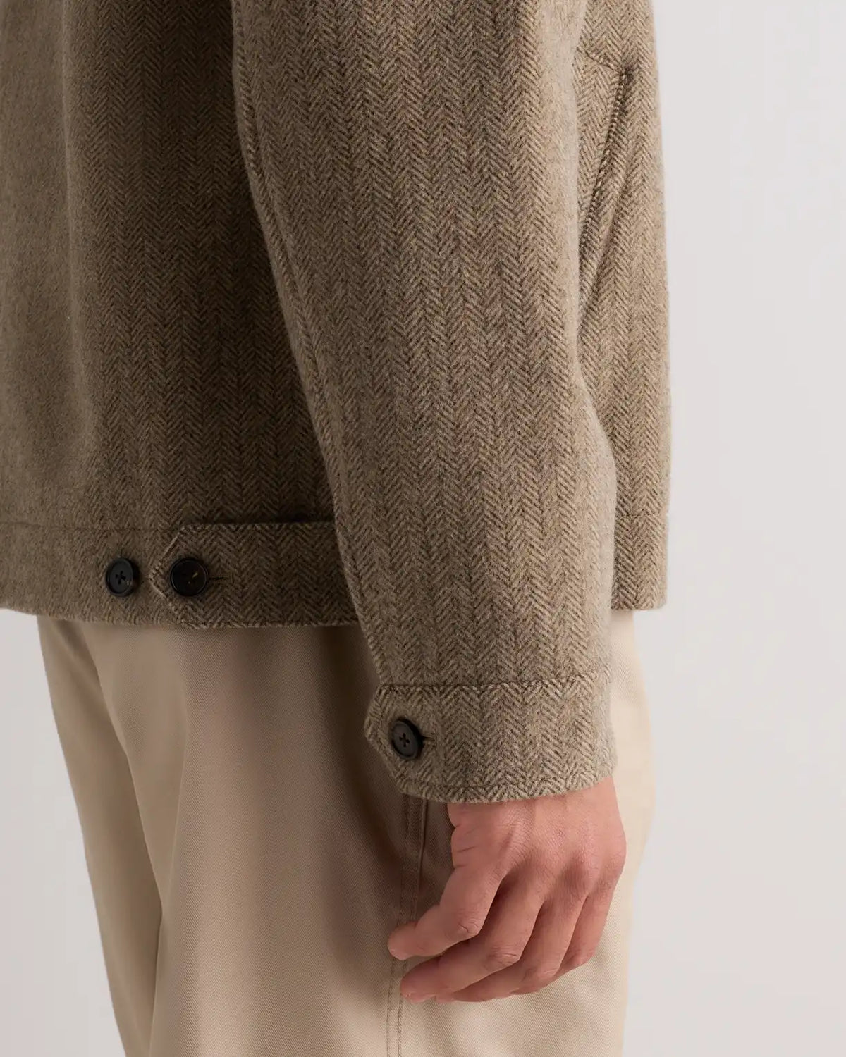 Wool Cashmere Harrington Jacket