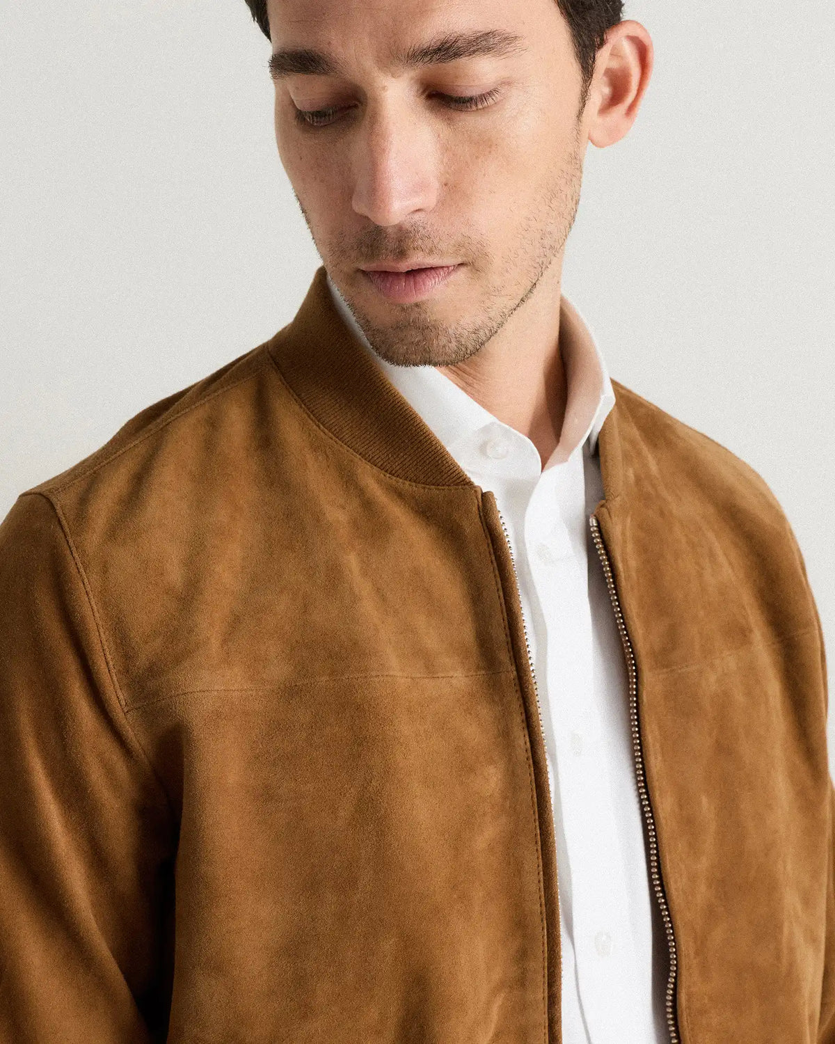 100% Suede Bomber Jacket