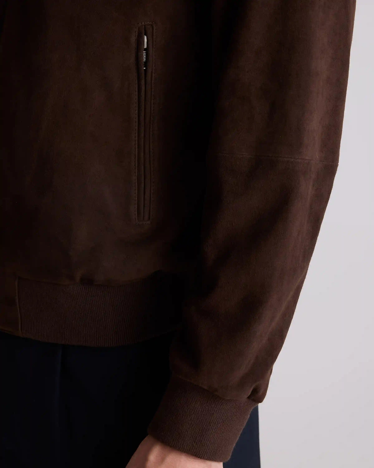 100% Suede Bomber Jacket