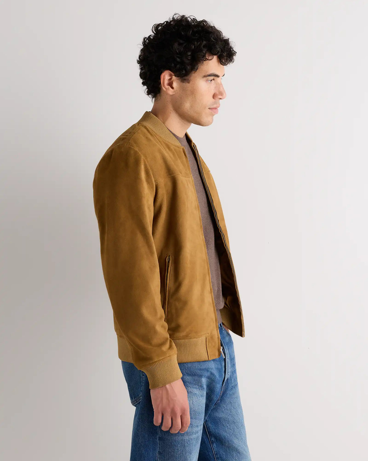 100% Suede Bomber Jacket