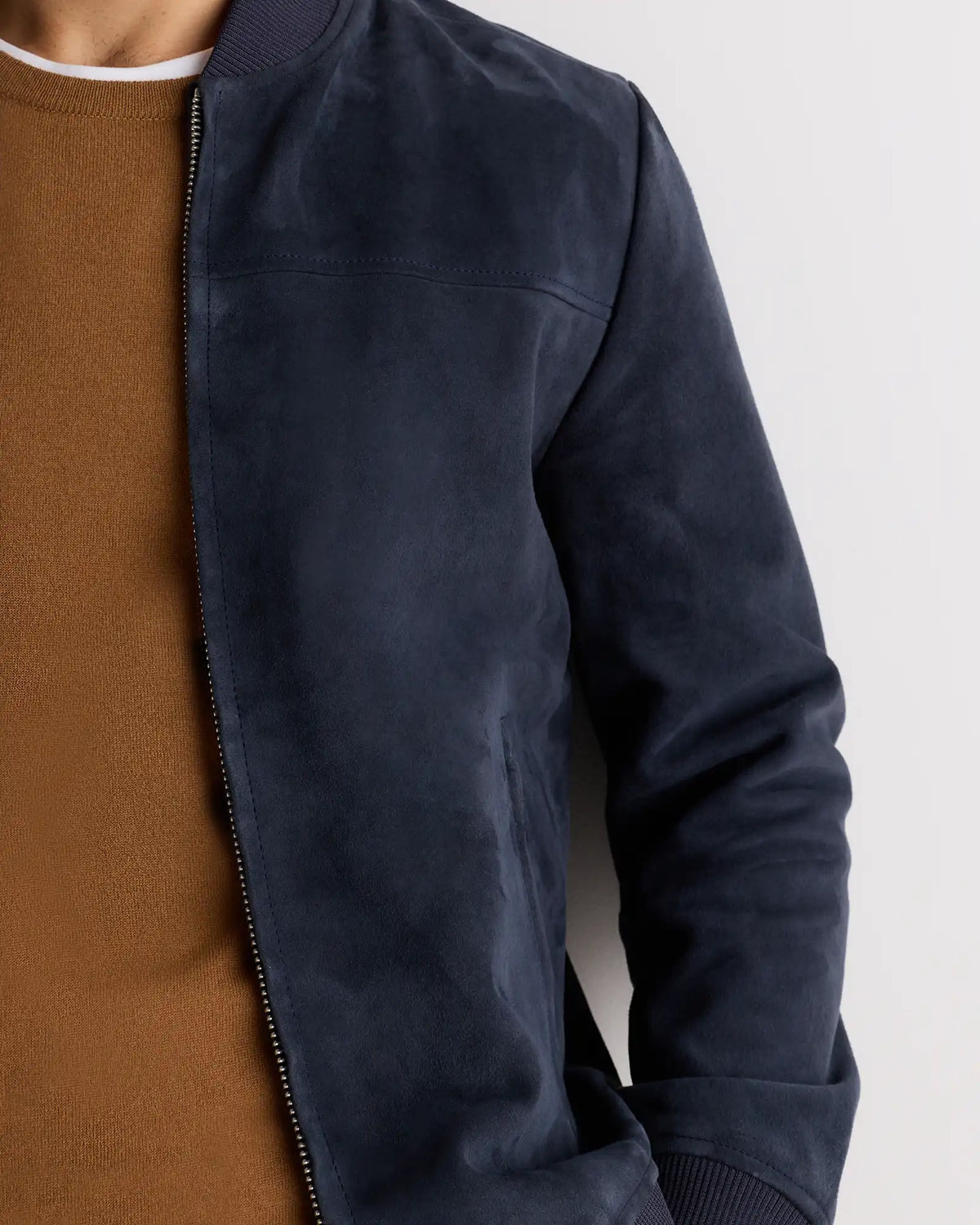 100% Suede Bomber Jacket
