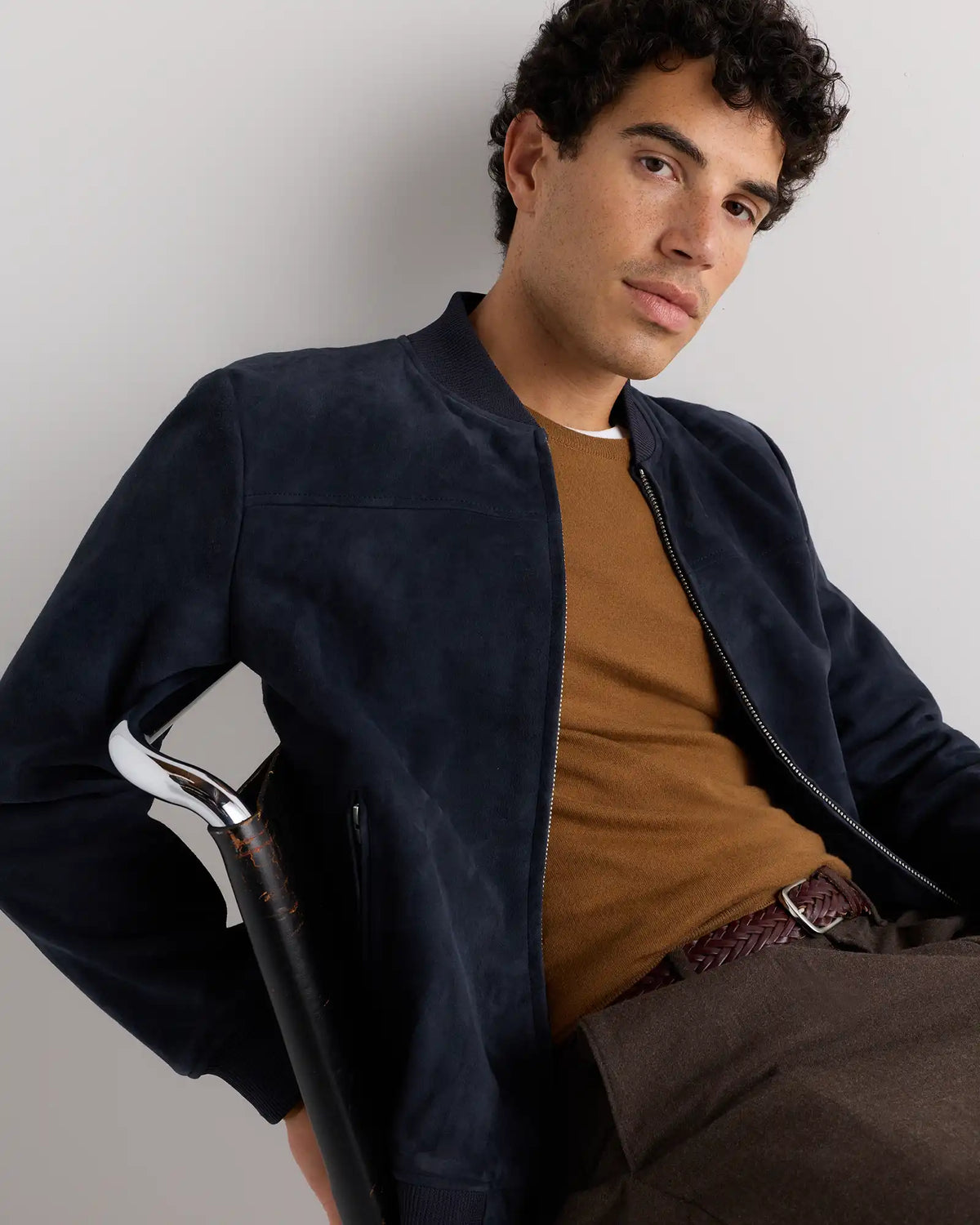 100% Suede Bomber Jacket