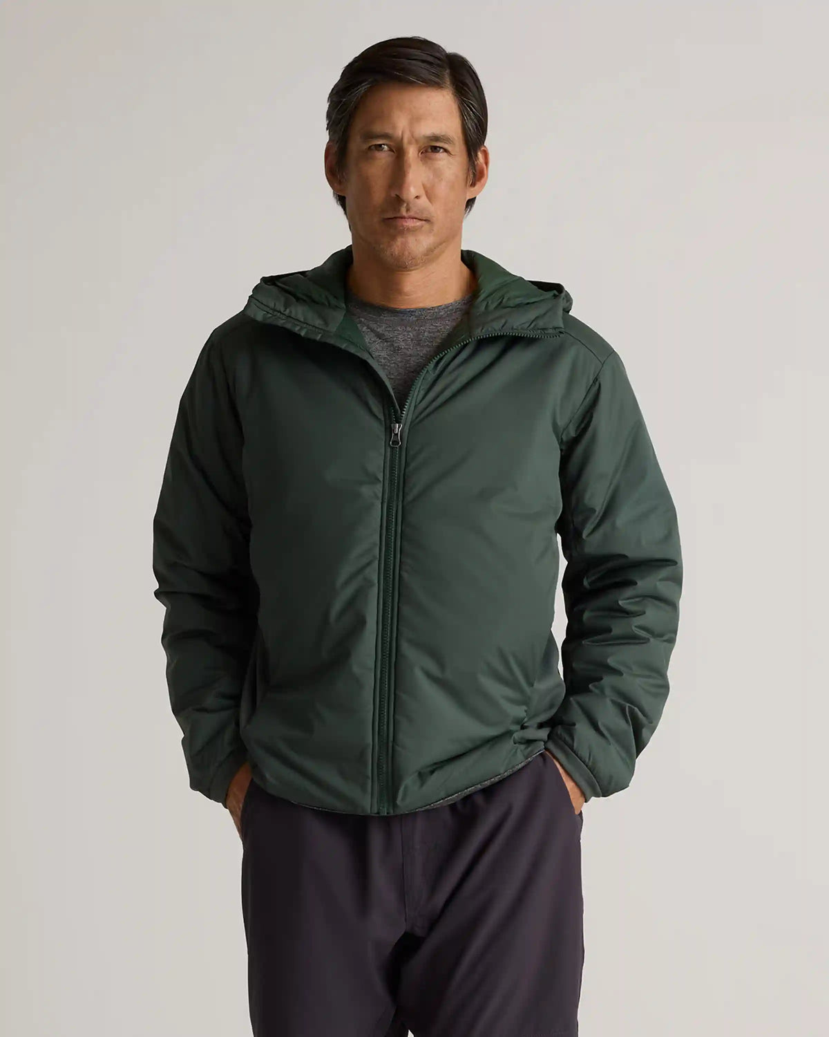 Hybrid Insulated Lightweight Hooded Jacket