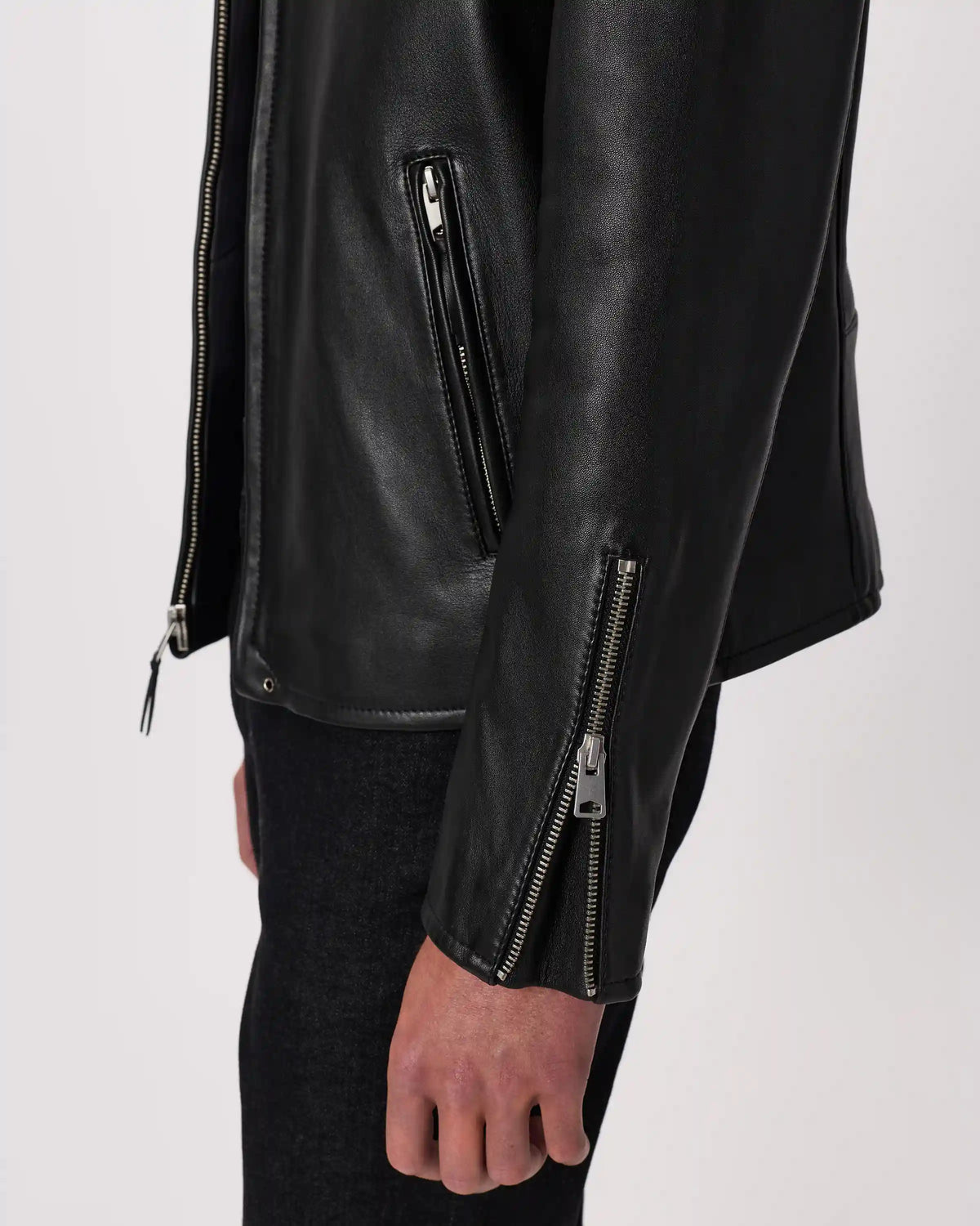 100% Leather Café Racer Jacket
