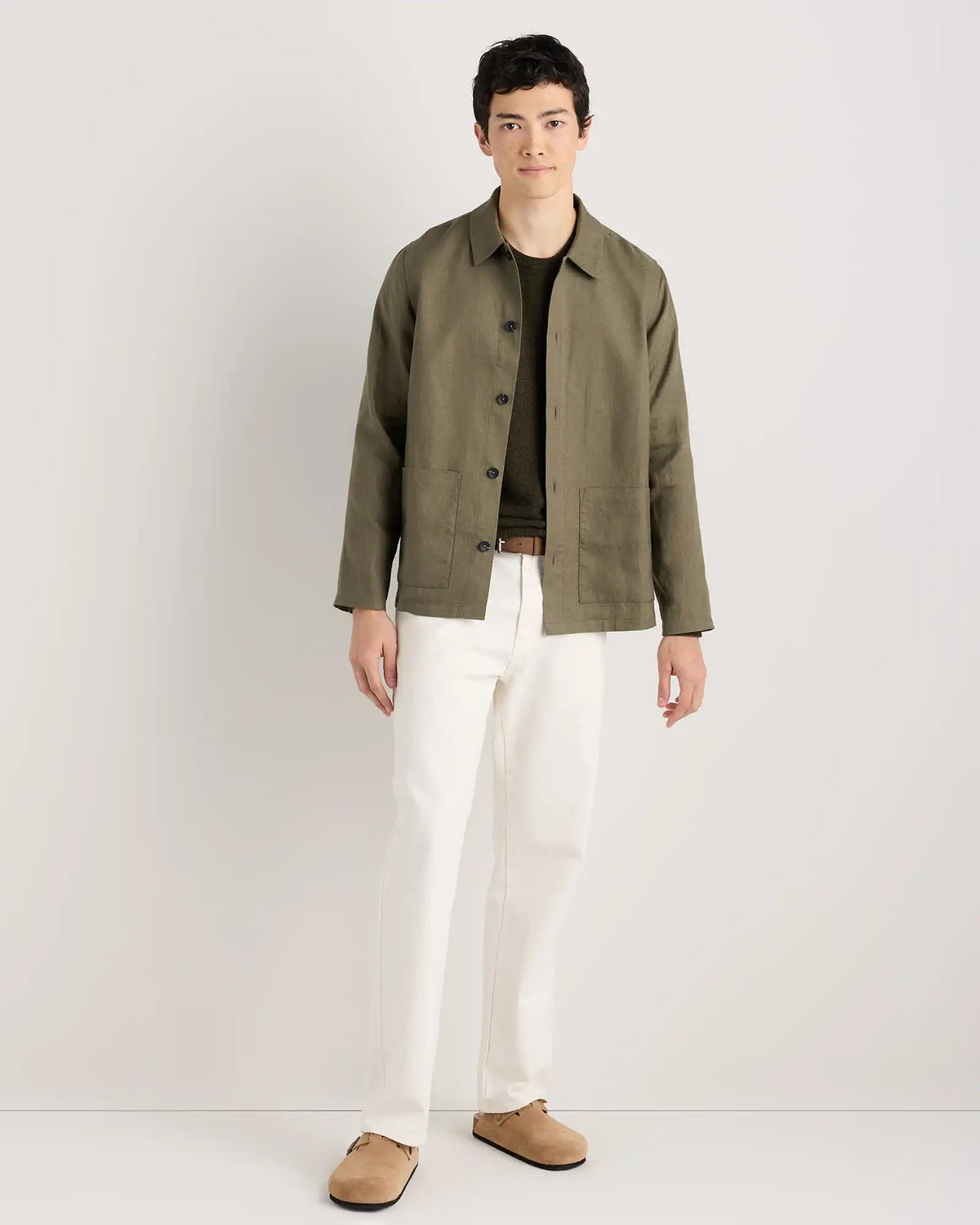 100% European Linen Chore Jacket