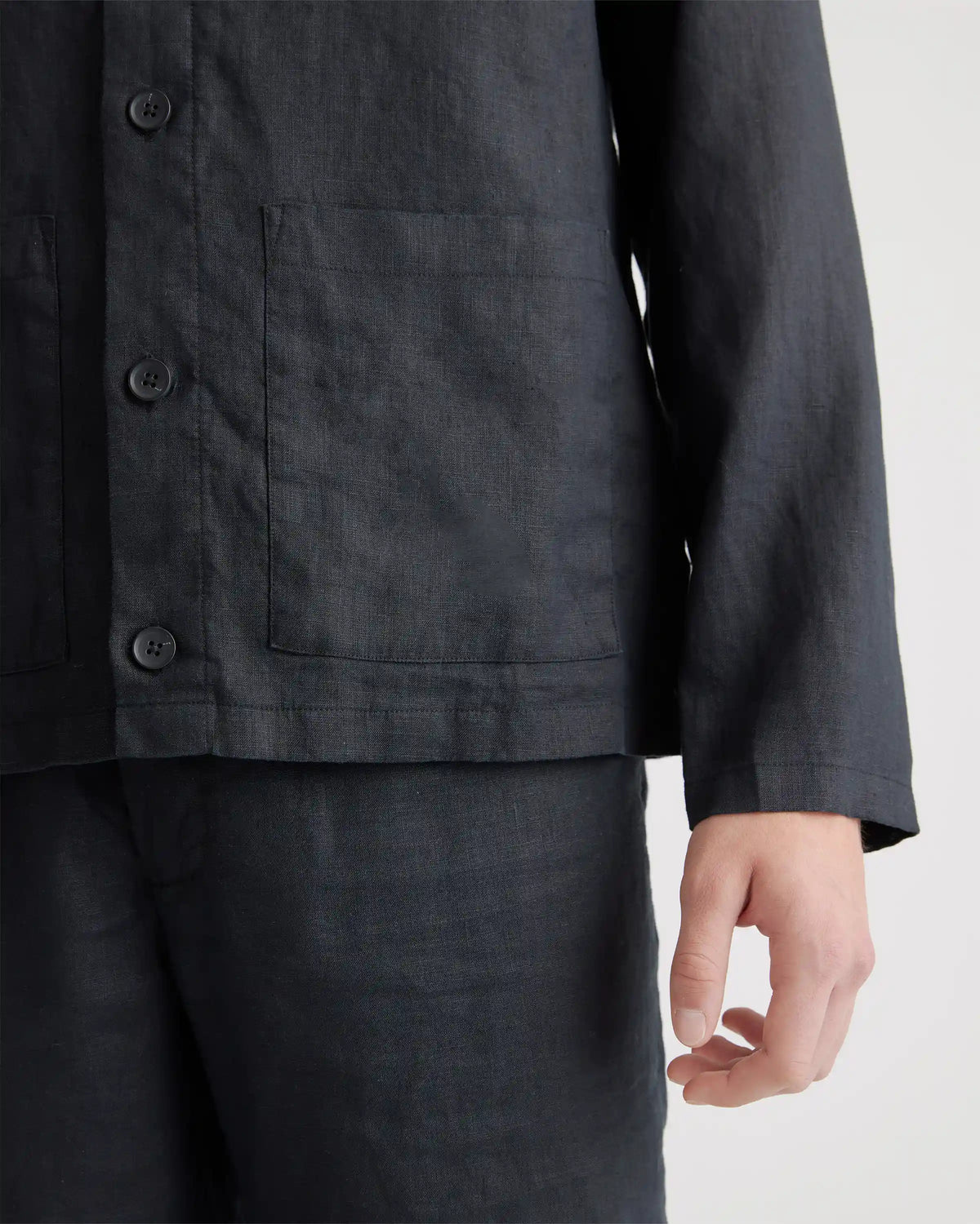 100% European Linen Chore Jacket