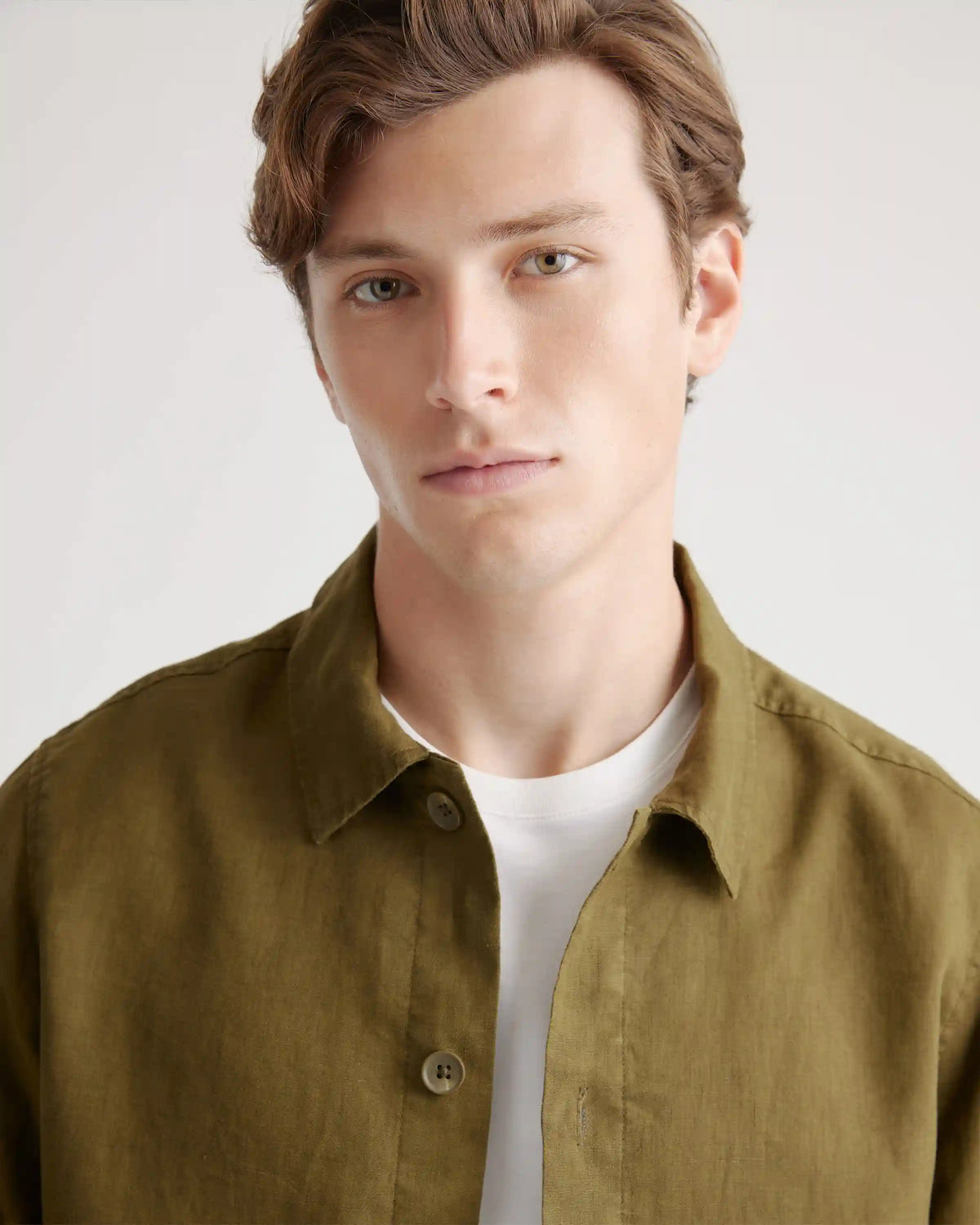 100% European Linen Chore Jacket