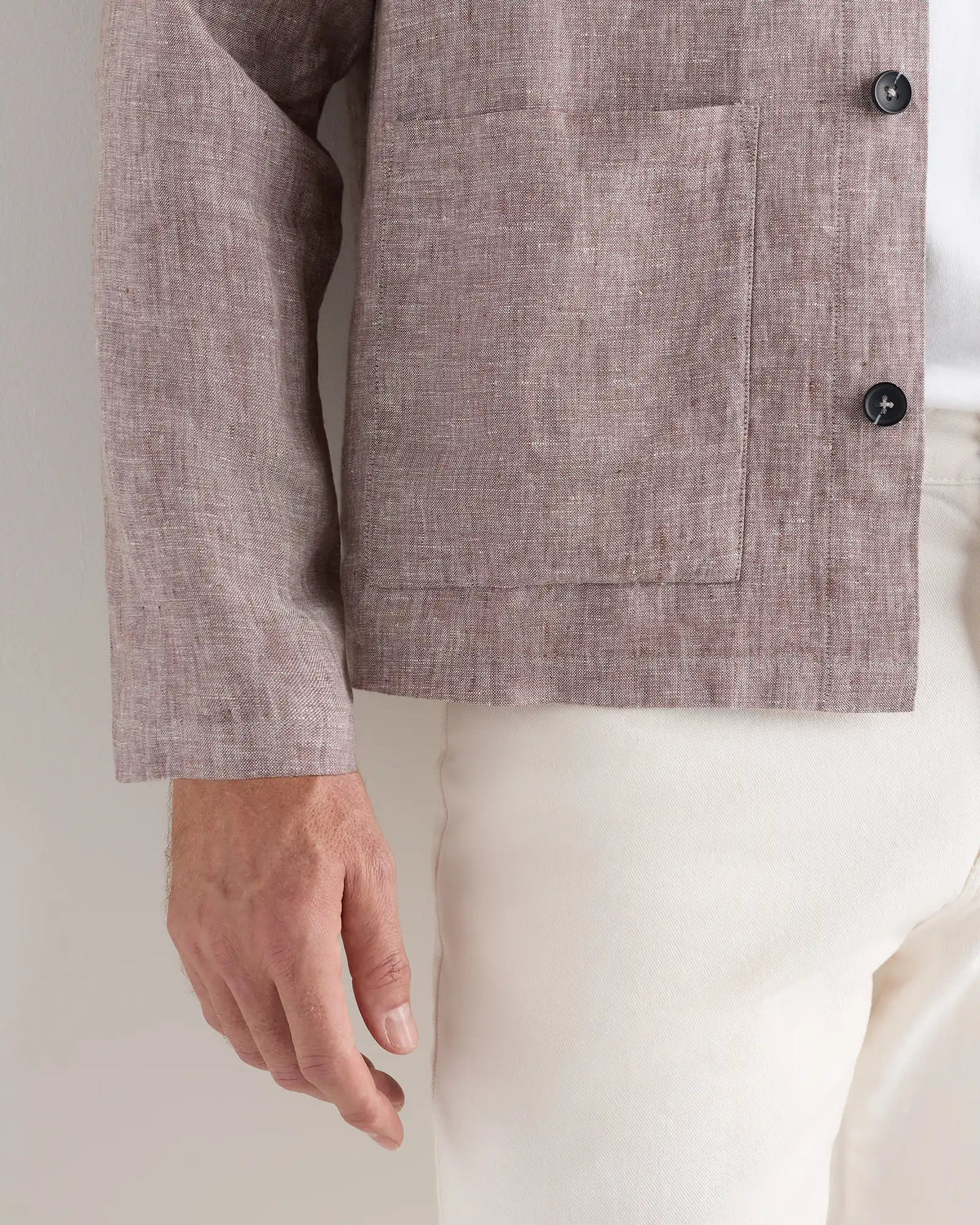 100% European Linen Chore Jacket