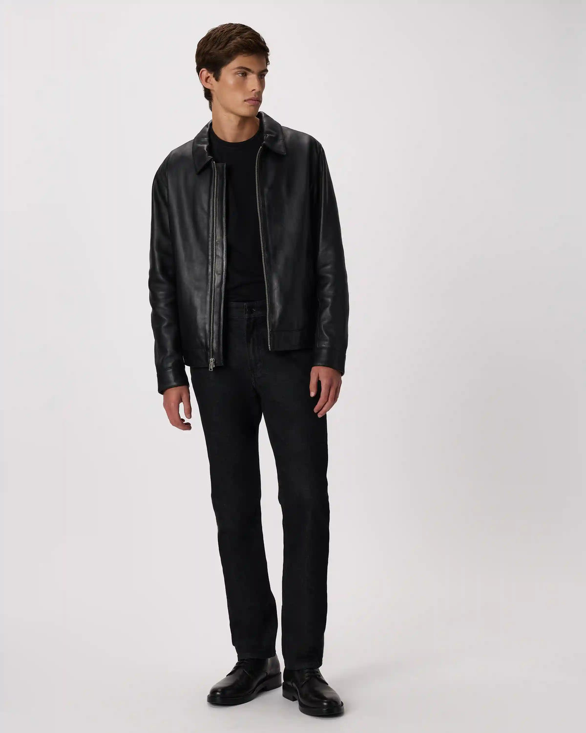 100% Leather Harrington Jacket