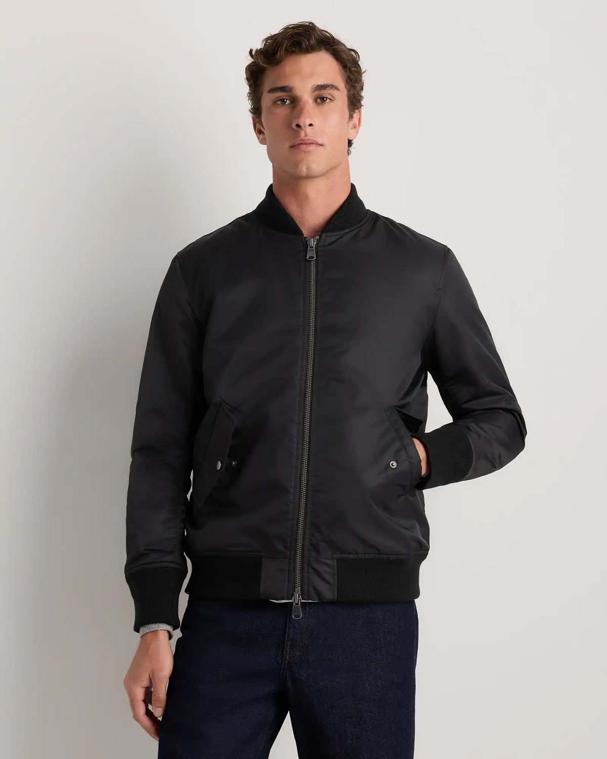 Flight Nylon Bomber Jacket