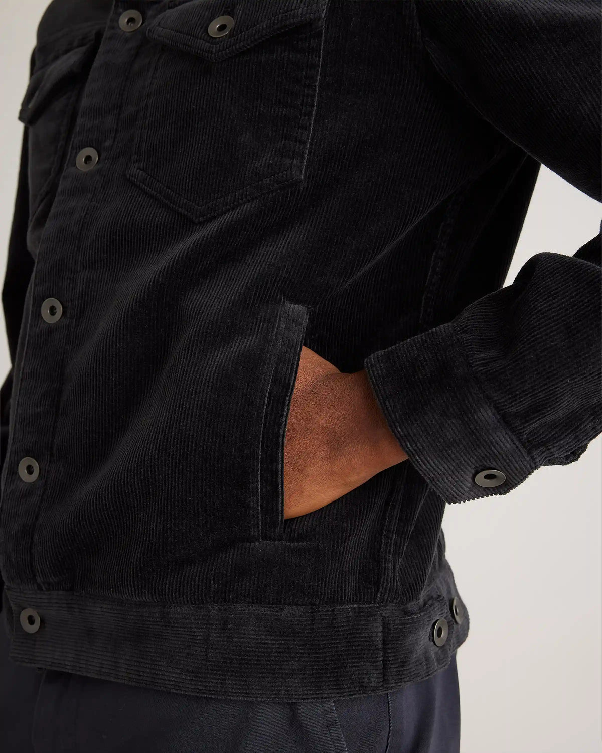 Organic Stretch Corduroy Trucker Jacket