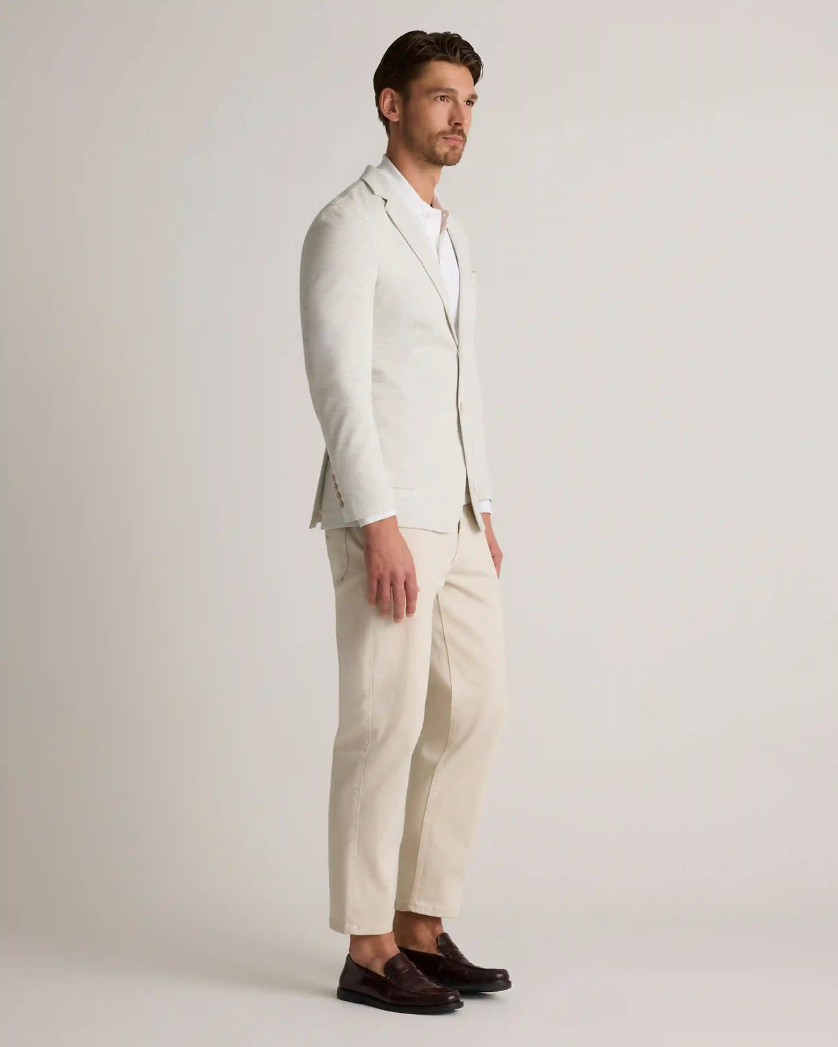 Cotton Pique Knit Blazer
