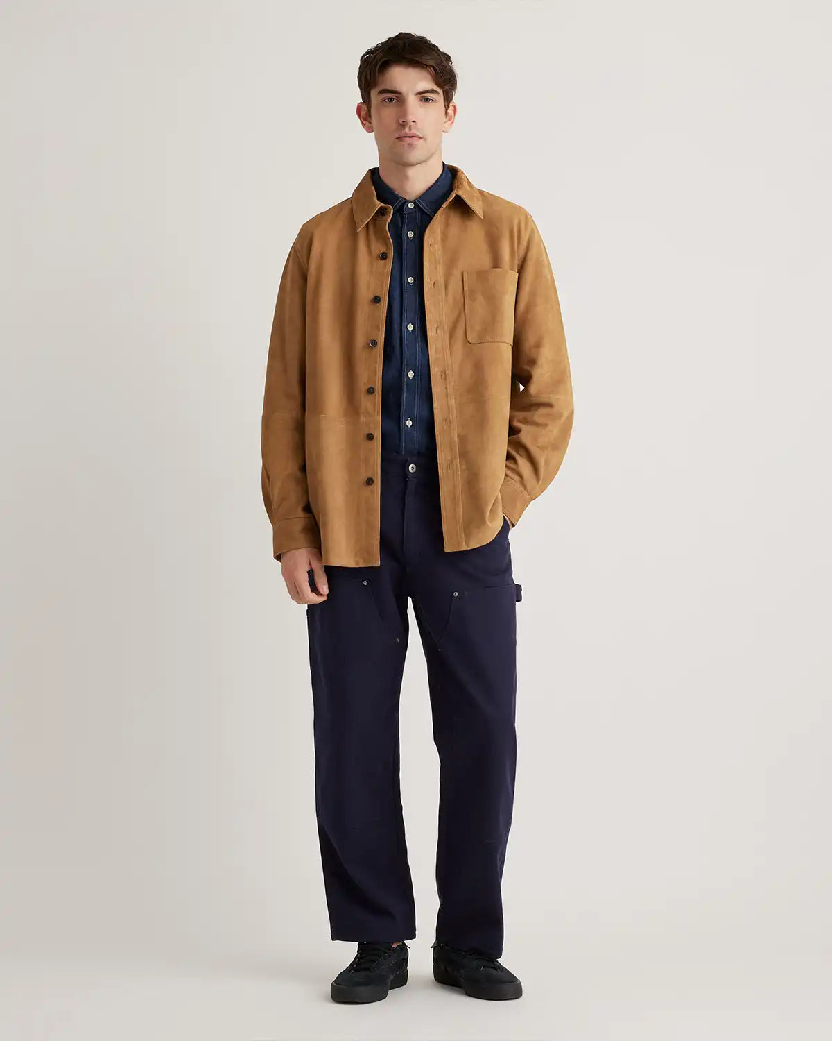 100% Suede Overshirt