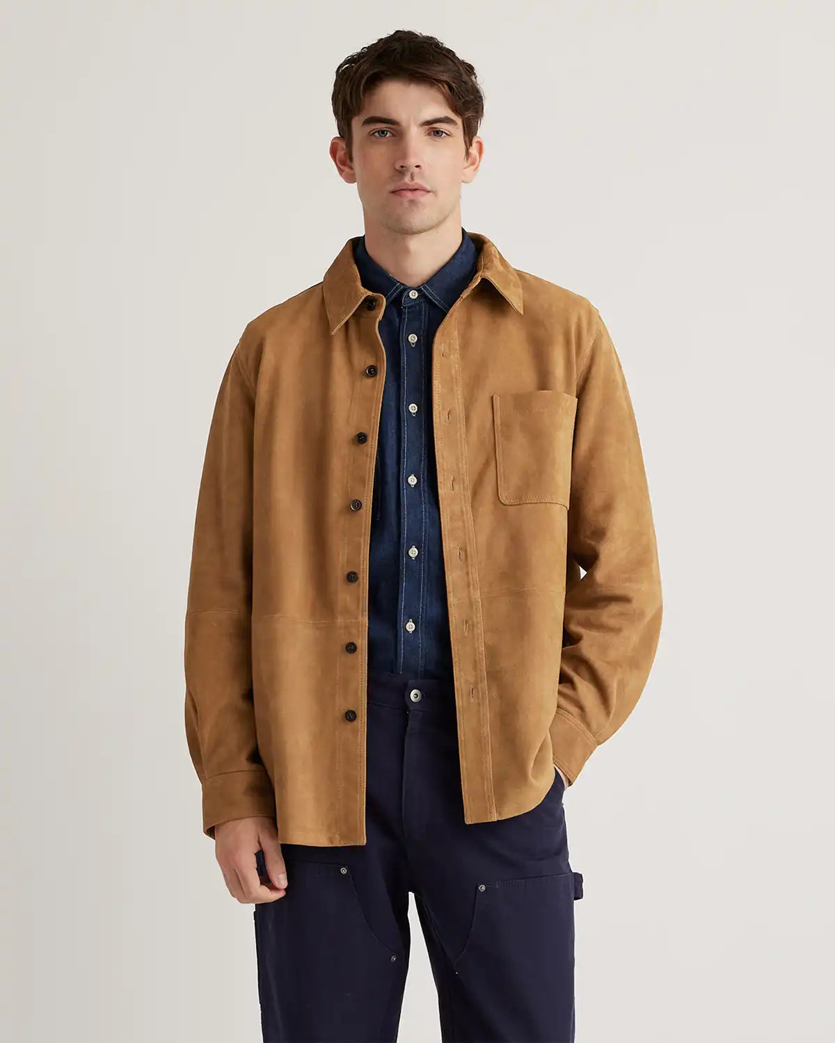 100% Suede Overshirt