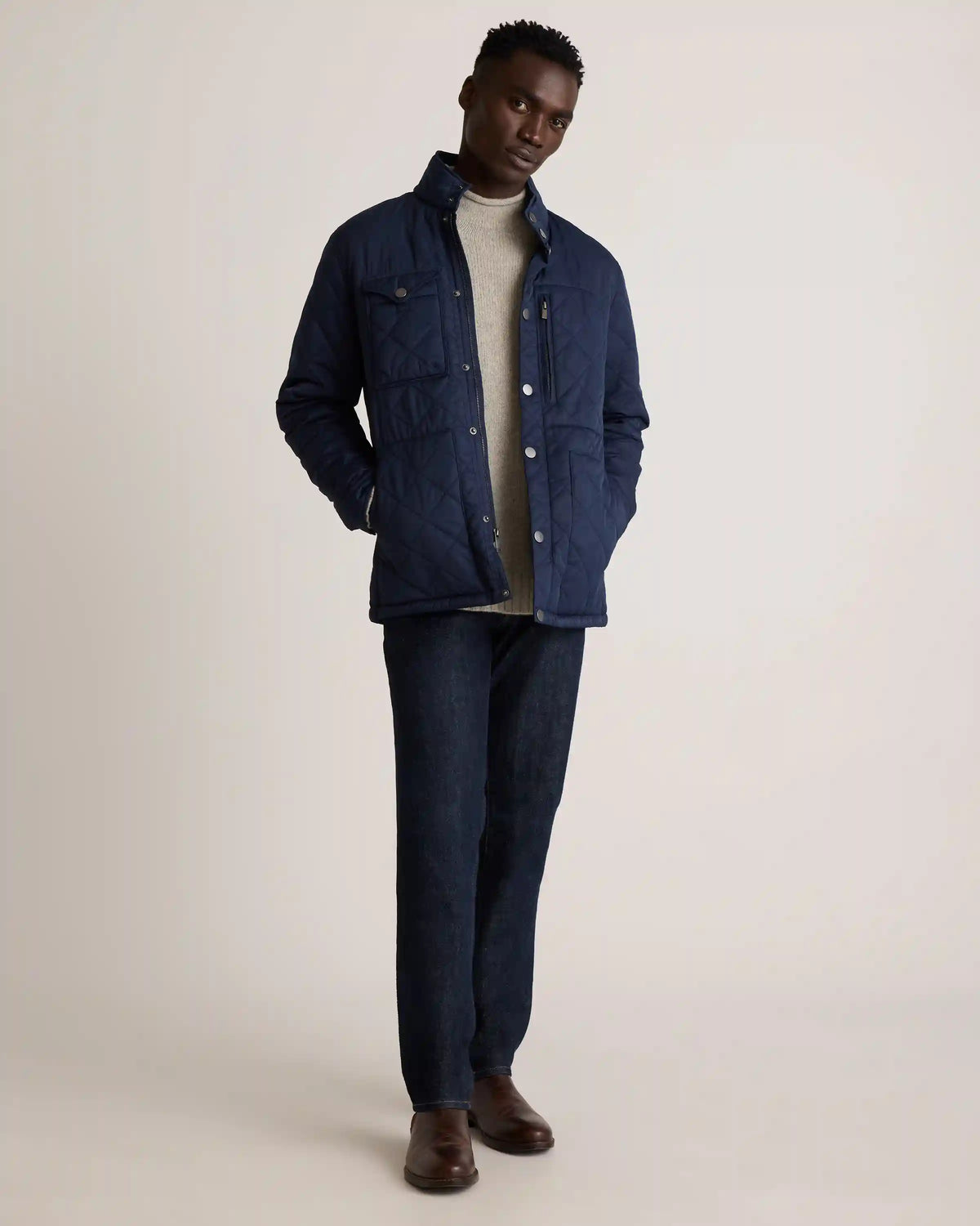 Featherless Quilted Utility Jacket