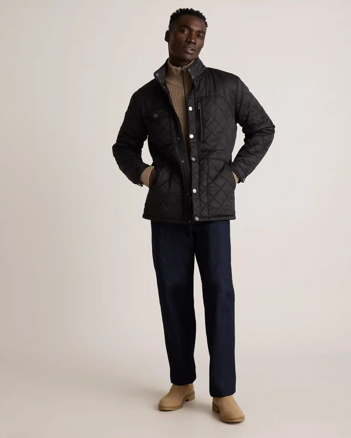 Featherless Quilted Utility Jacket