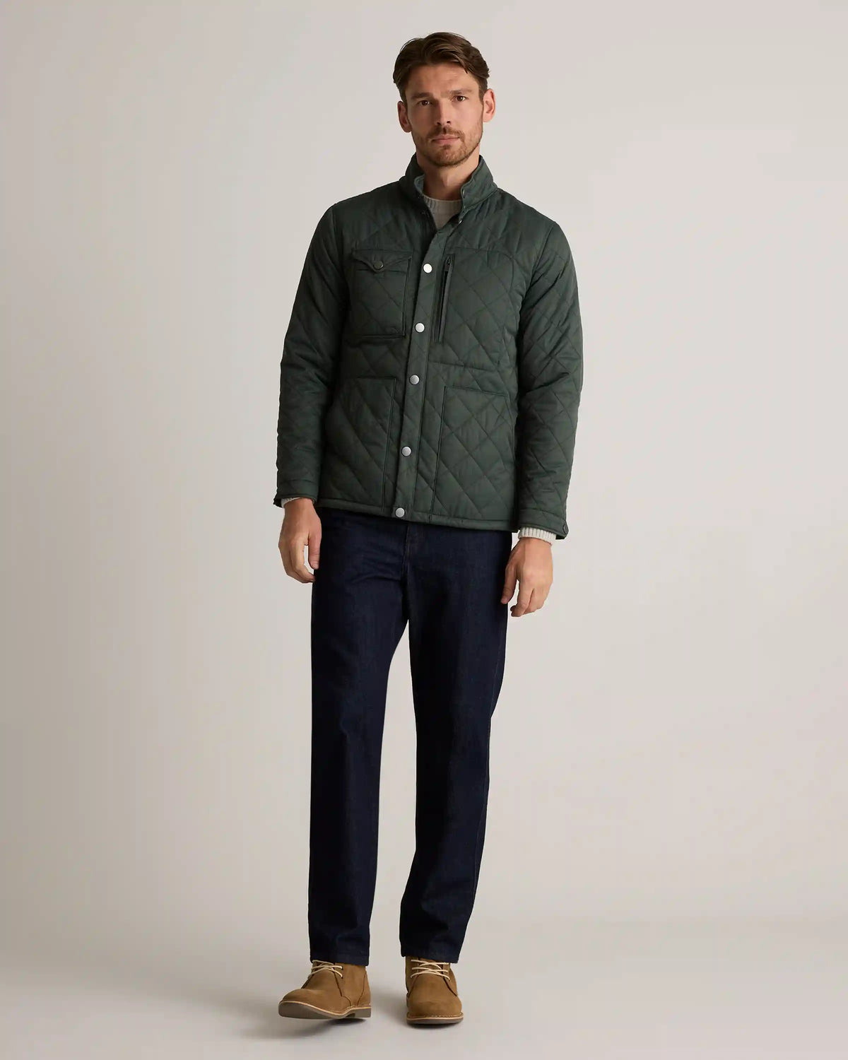 Featherless Quilted Utility Jacket