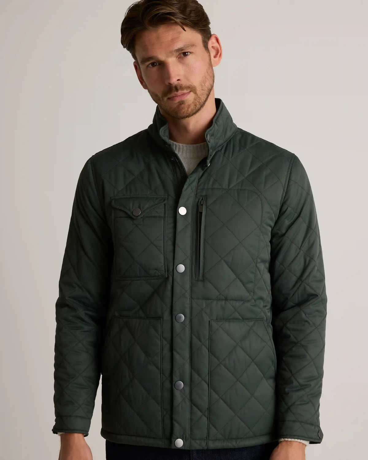 Featherless Quilted Utility Jacket