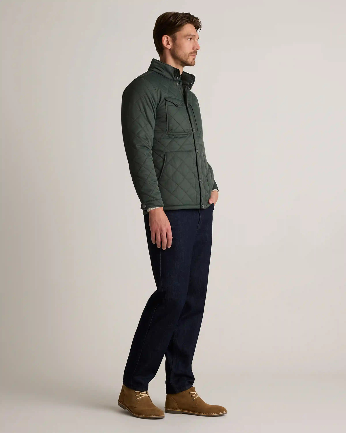Featherless Quilted Utility Jacket