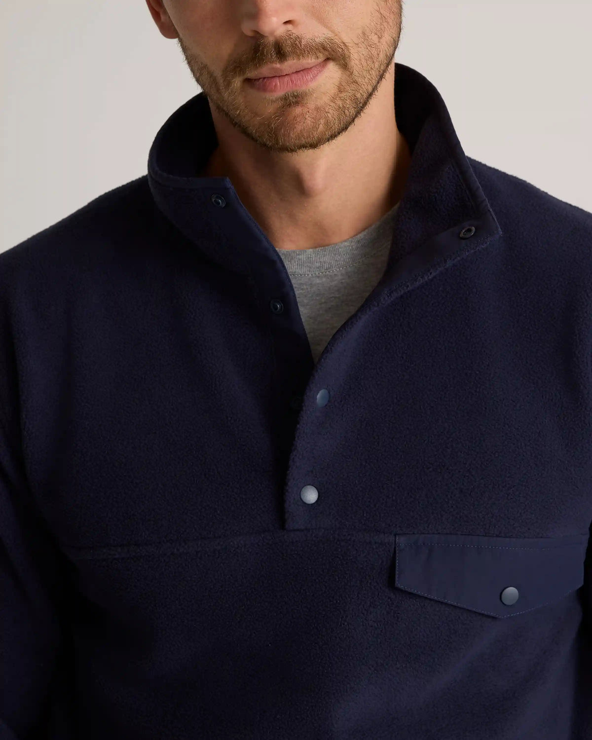 Polar Fleece Snap Pullover