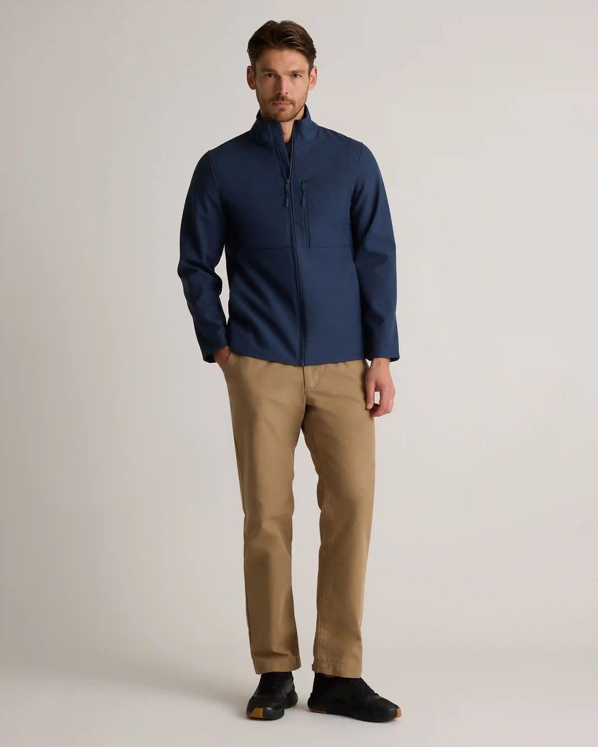 Softshell Fleece-Lined Full-Zip Jacket