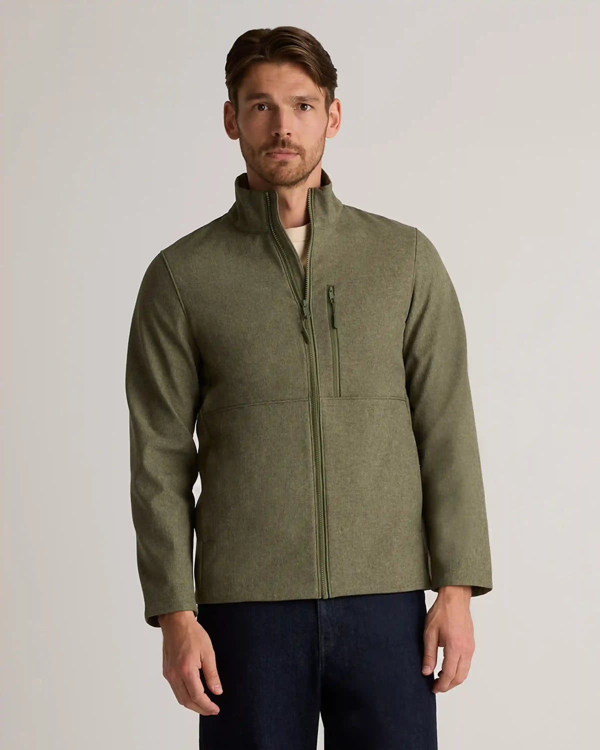 Softshell Fleece-Lined Full-Zip Jacket