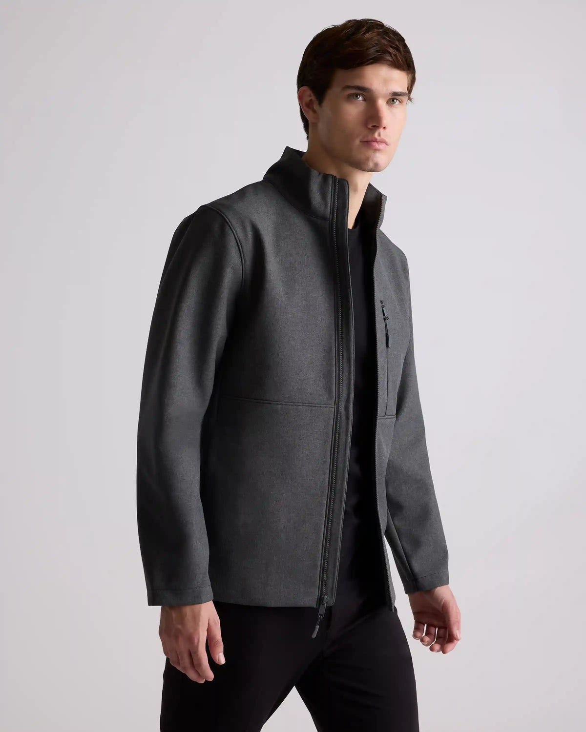 Softshell Fleece-Lined Full-Zip Jacket