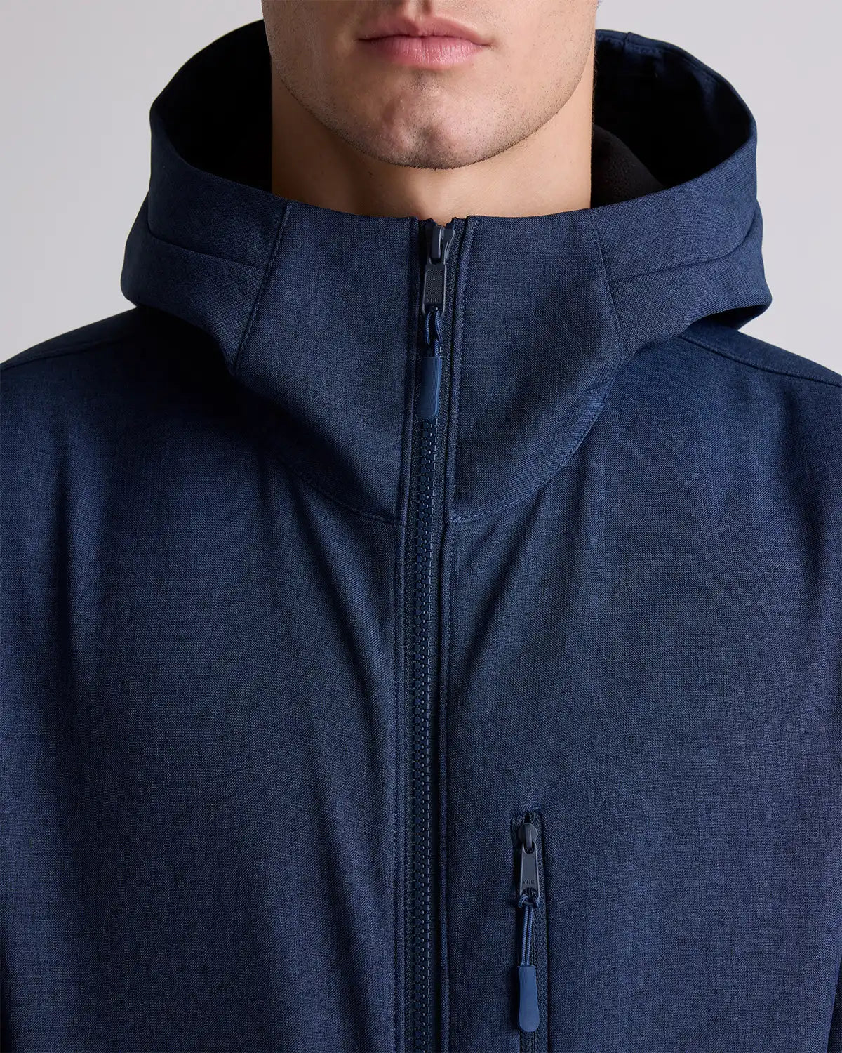 Softshell Fleece-Lined Full-Zip Hooded Jacket