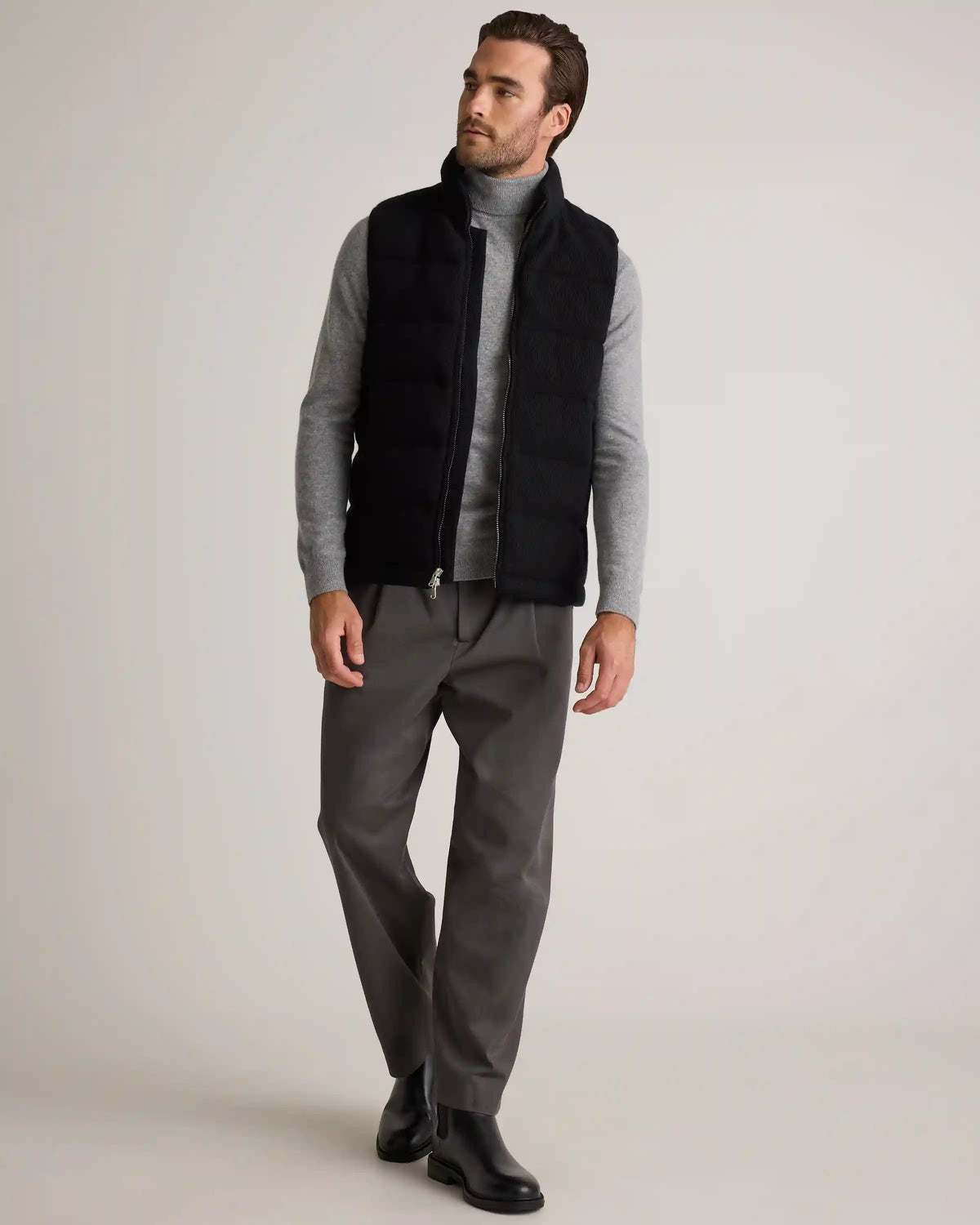 Mongolian Cashmere Puffer Vest