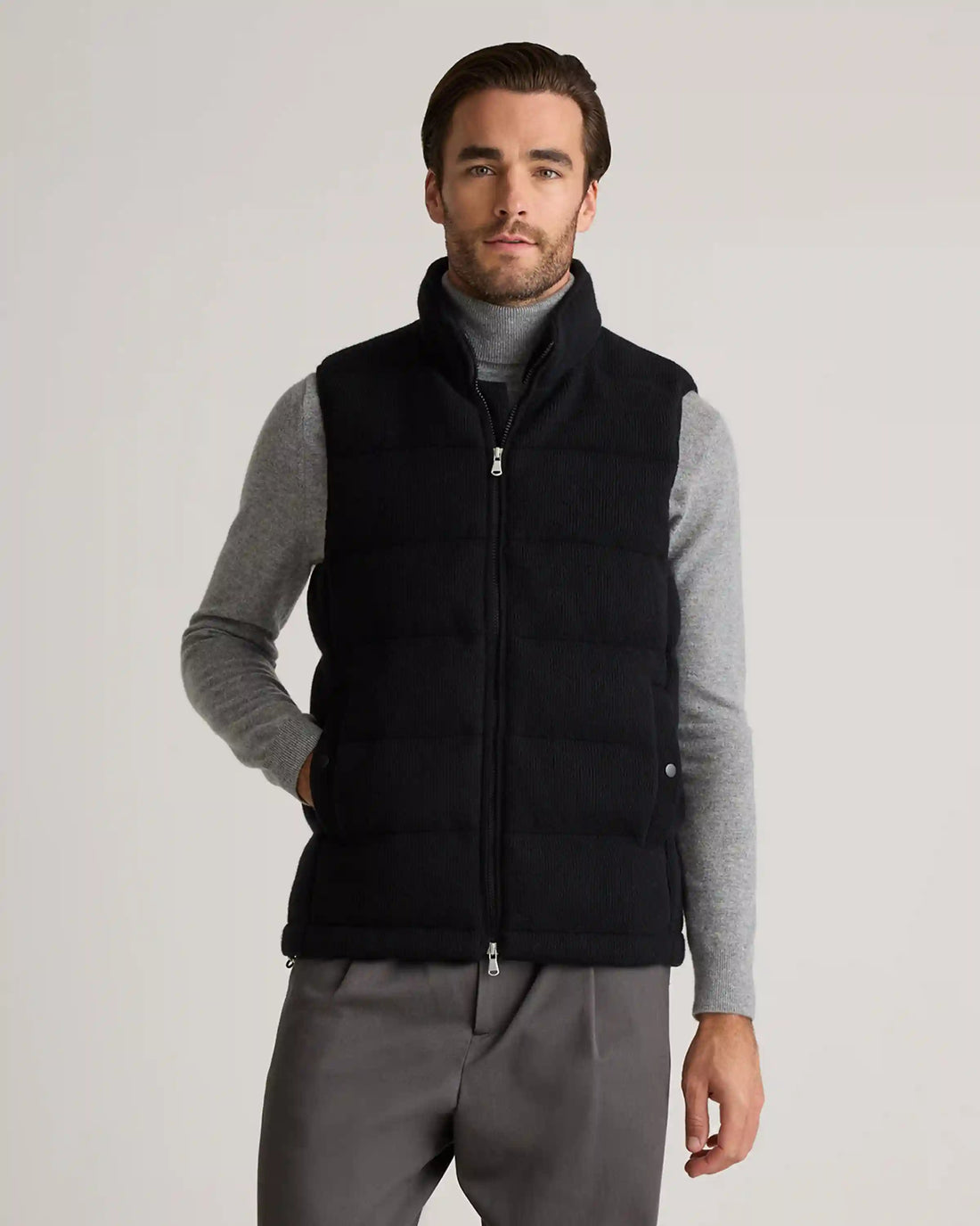 Mongolian Cashmere Puffer Vest