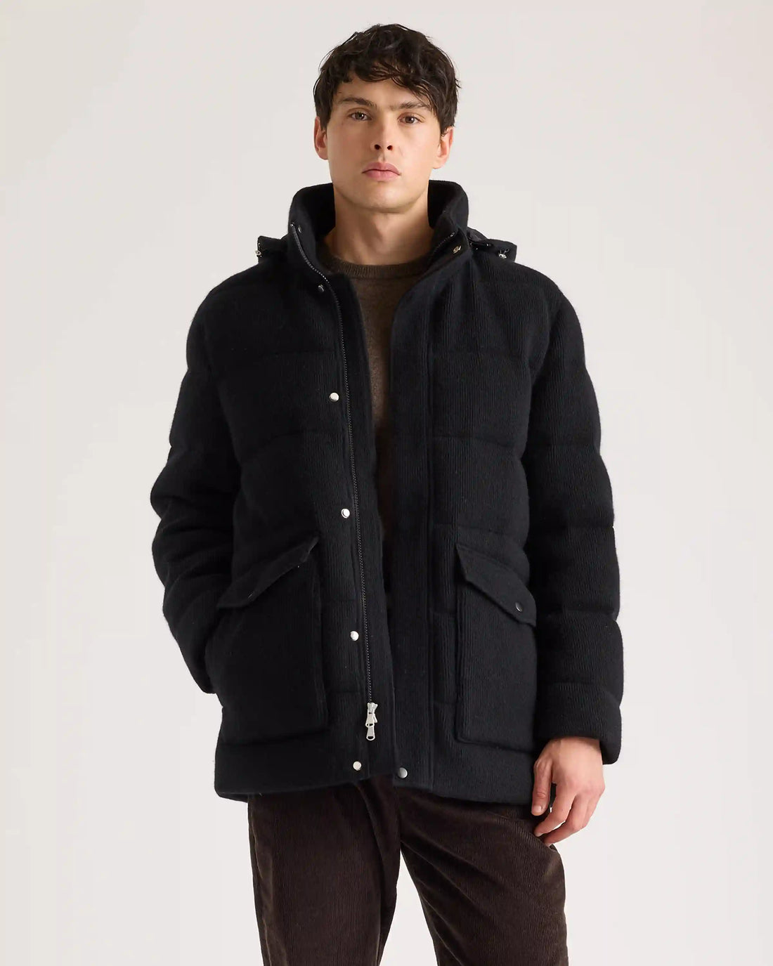 Mongolian Cashmere Puffer Coat