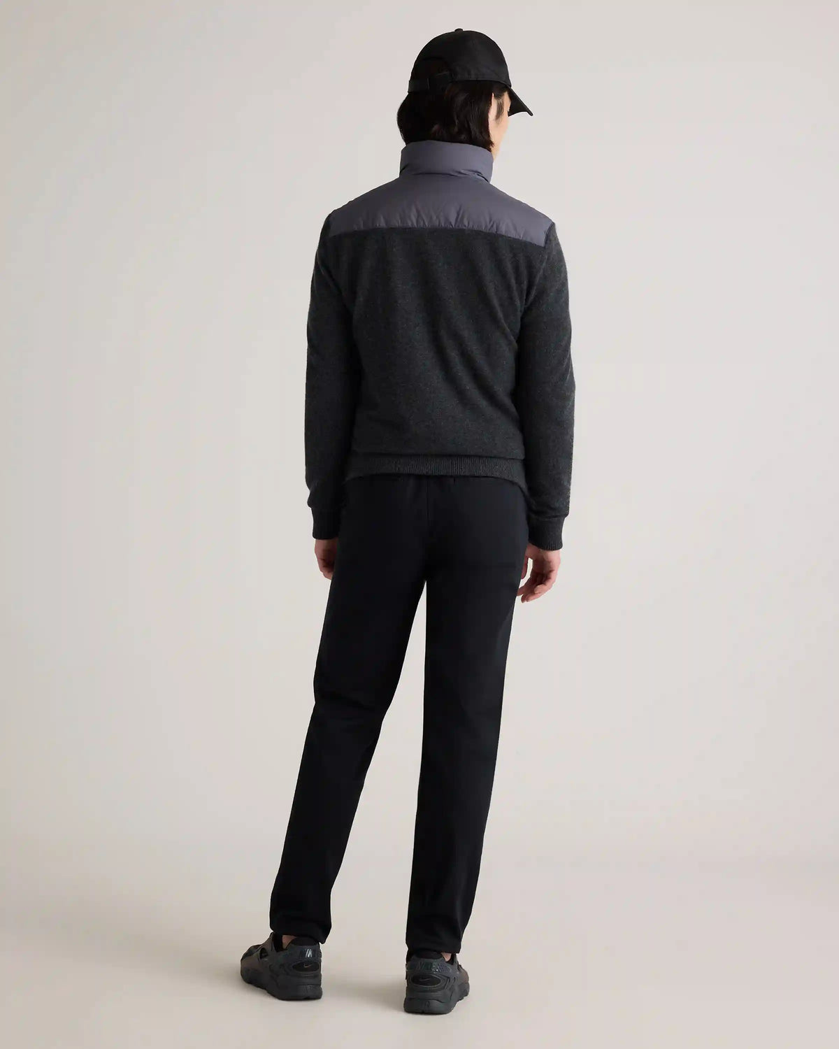 Mixed Media Down and Cashmere Jacket