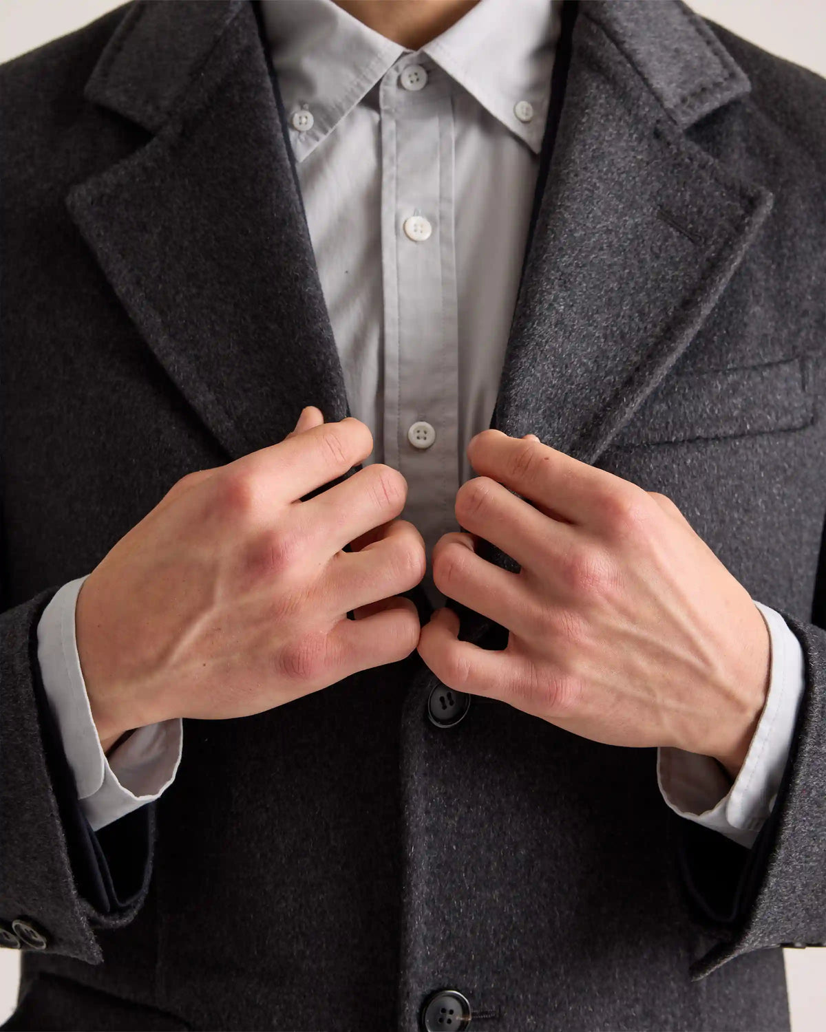 100% Mongolian Cashmere Double-Faced Overcoat